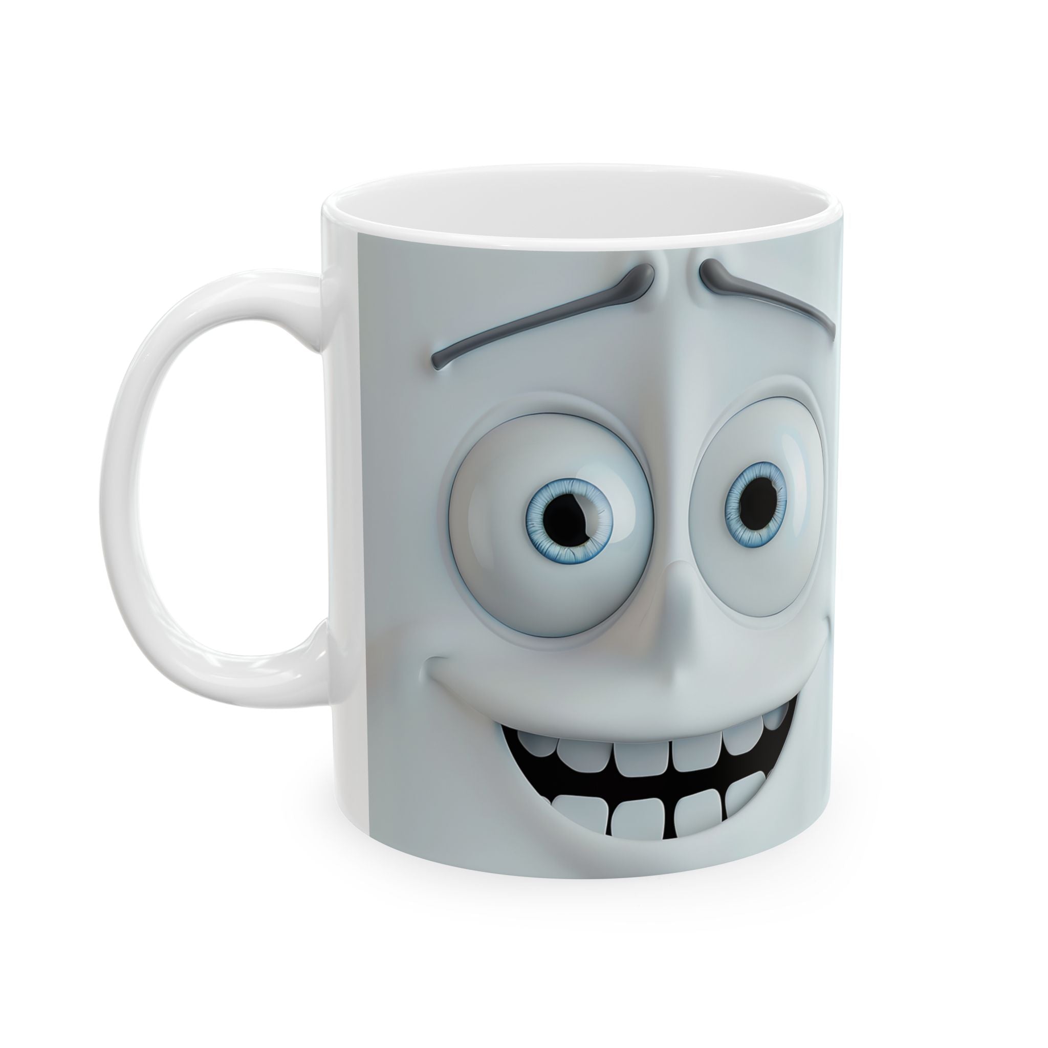 Twin Smiley Face Mugs - Cute Coffee Cups