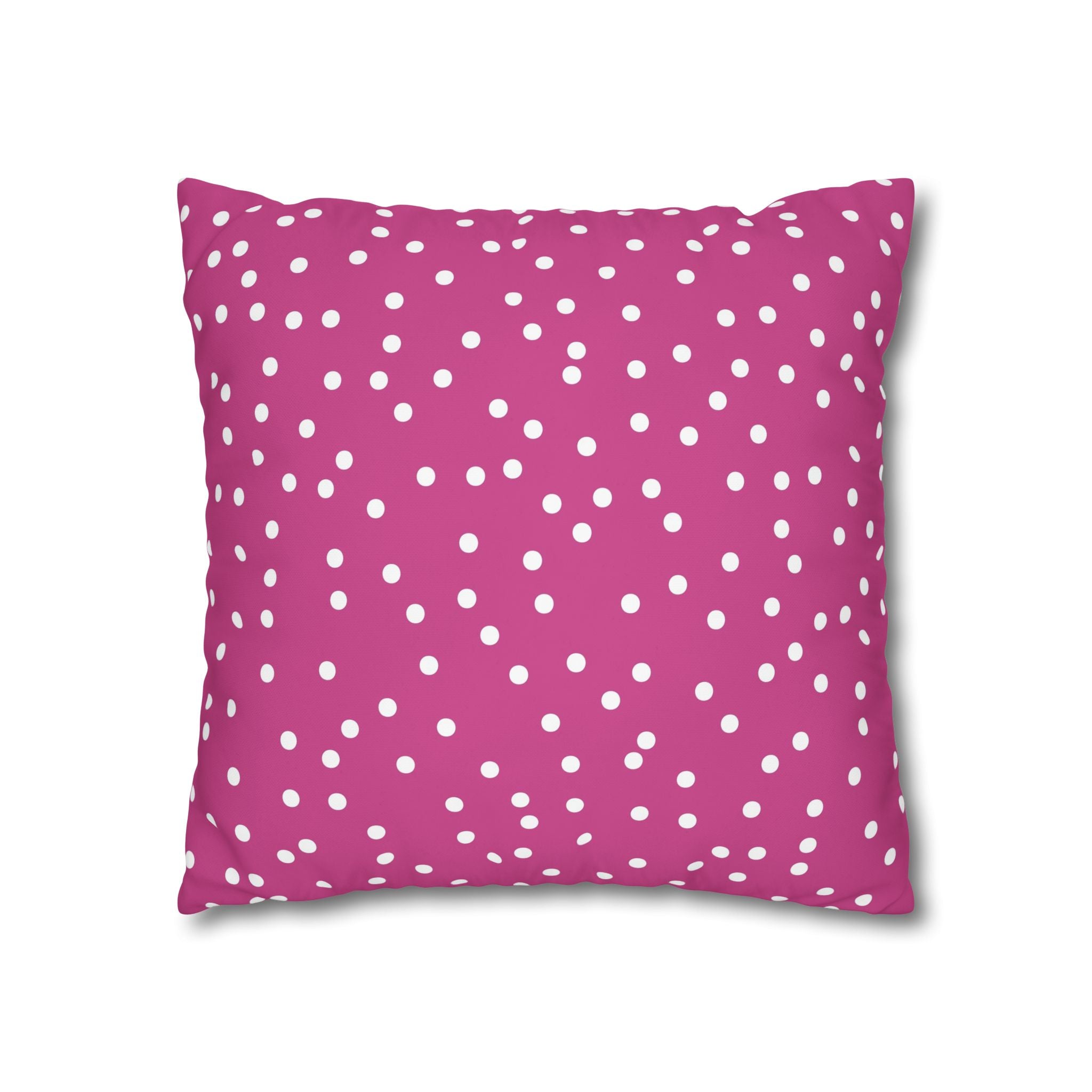 Magenta Polka Dot Pillowcase