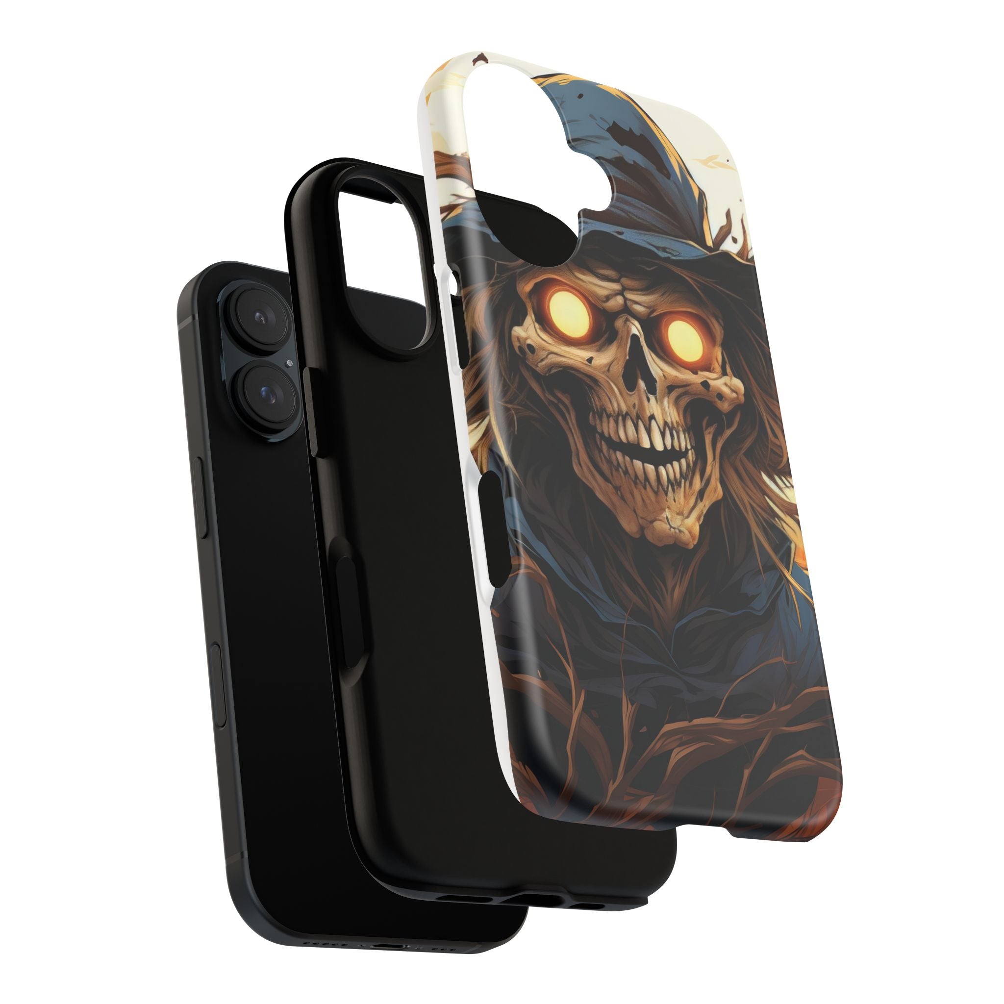 Eerie Scarecrow Hexagon Stone iPhone Case