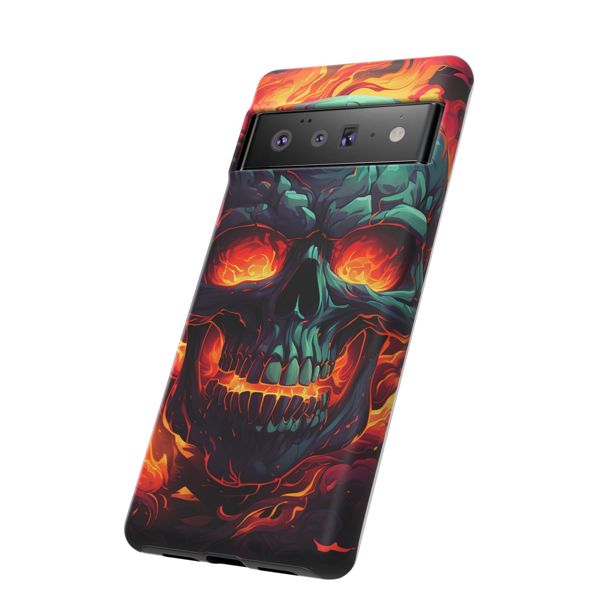 Fiery Skull Google Google Pixel Case (All Models)