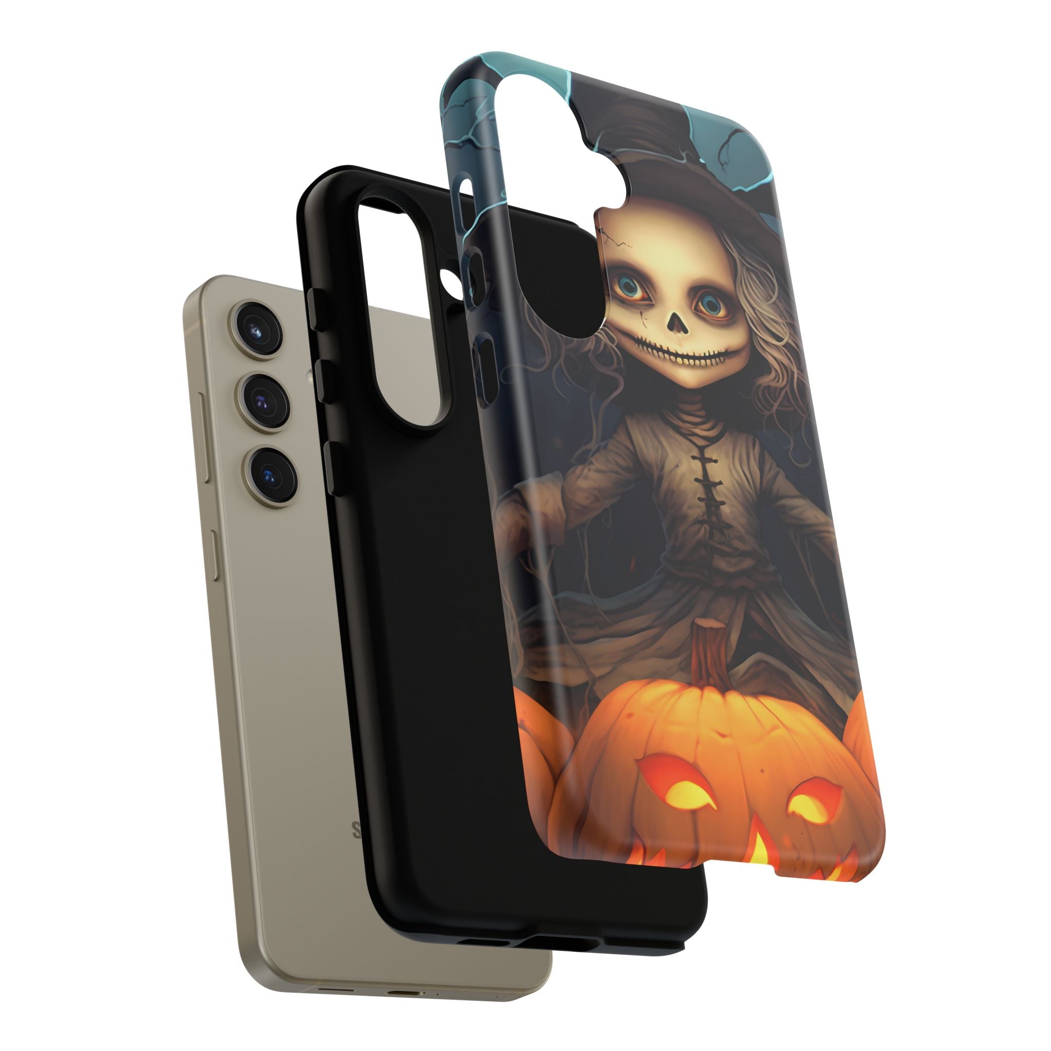 Spooky Skull Girl Halloween Samsung Case