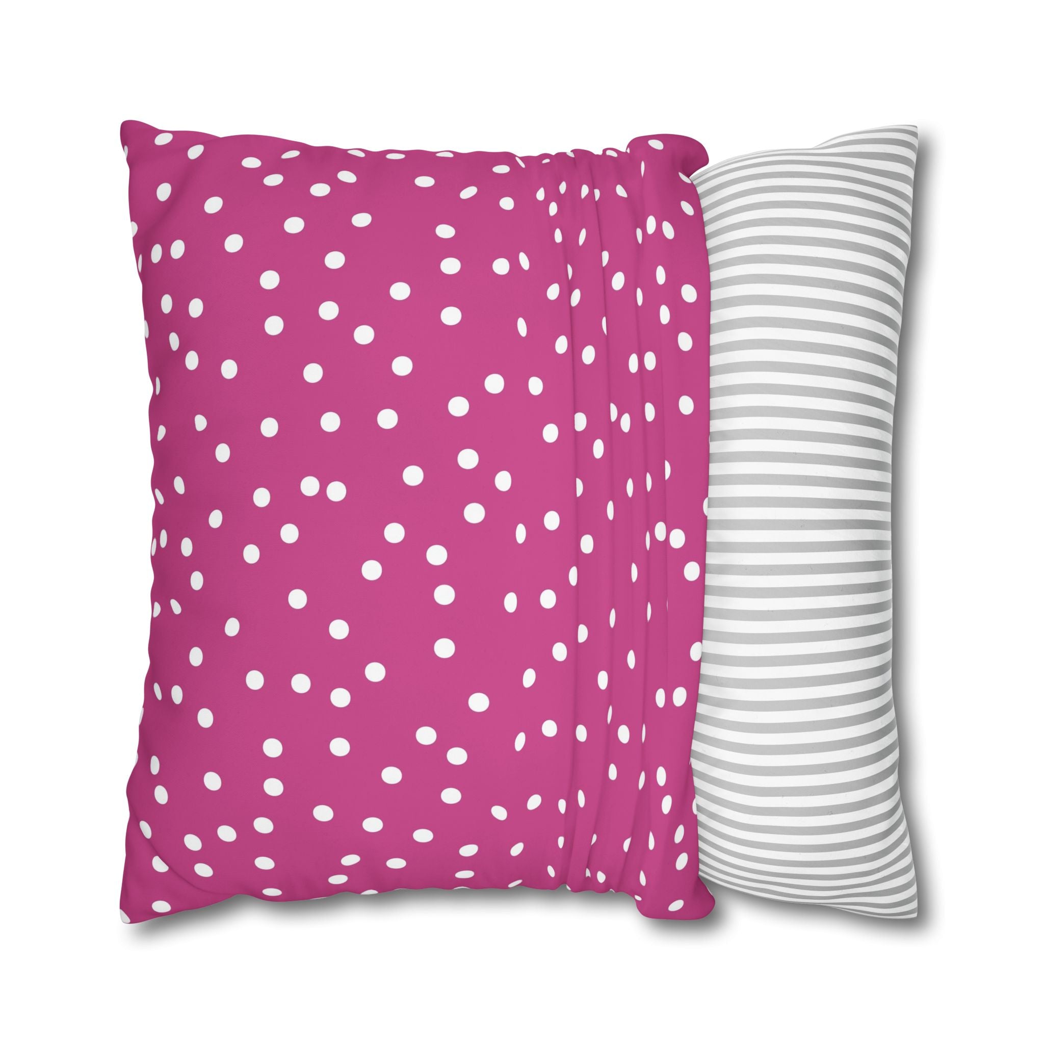 Magenta Polka Dot Pillowcase