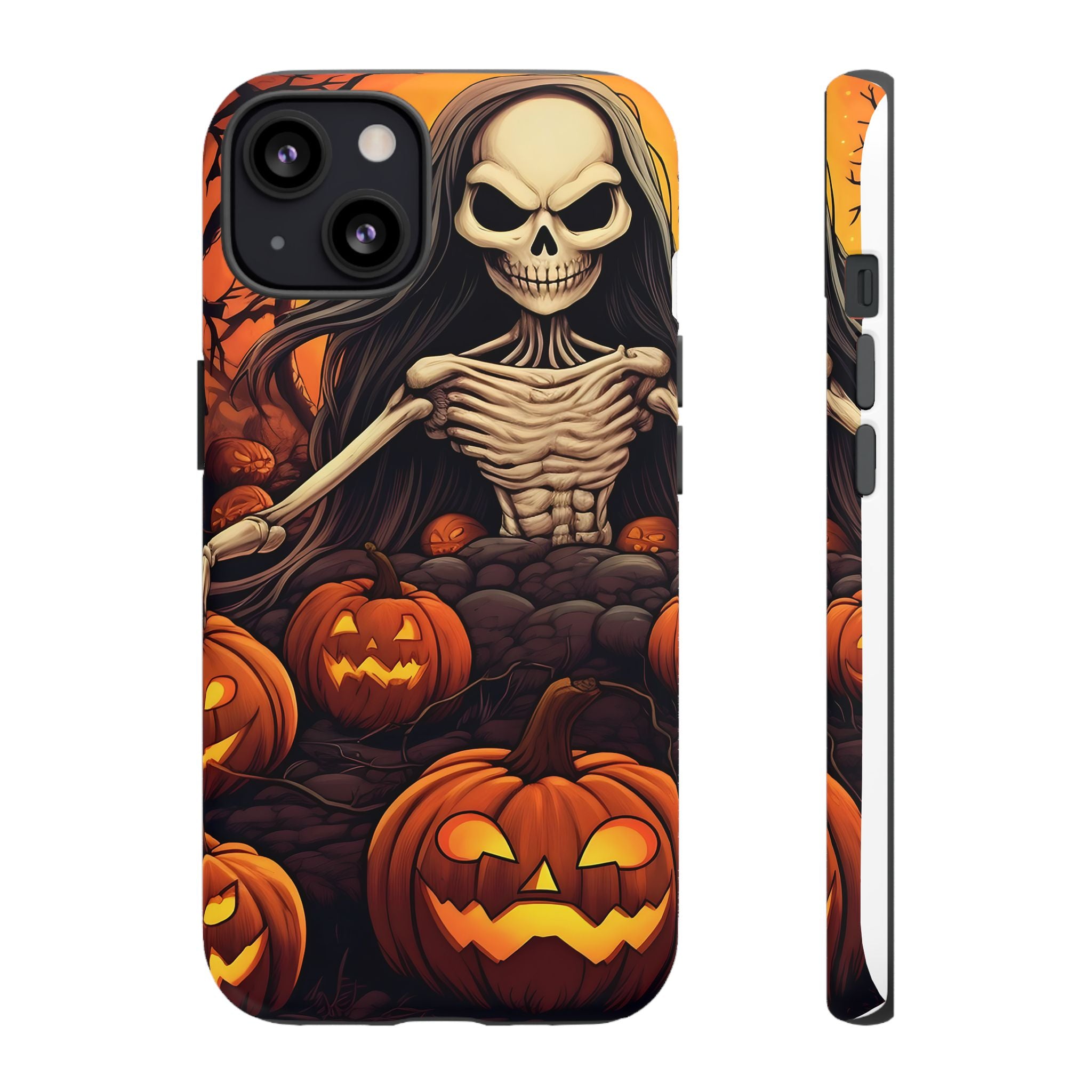 Spooky Skeleton Hexagon iPhone Case