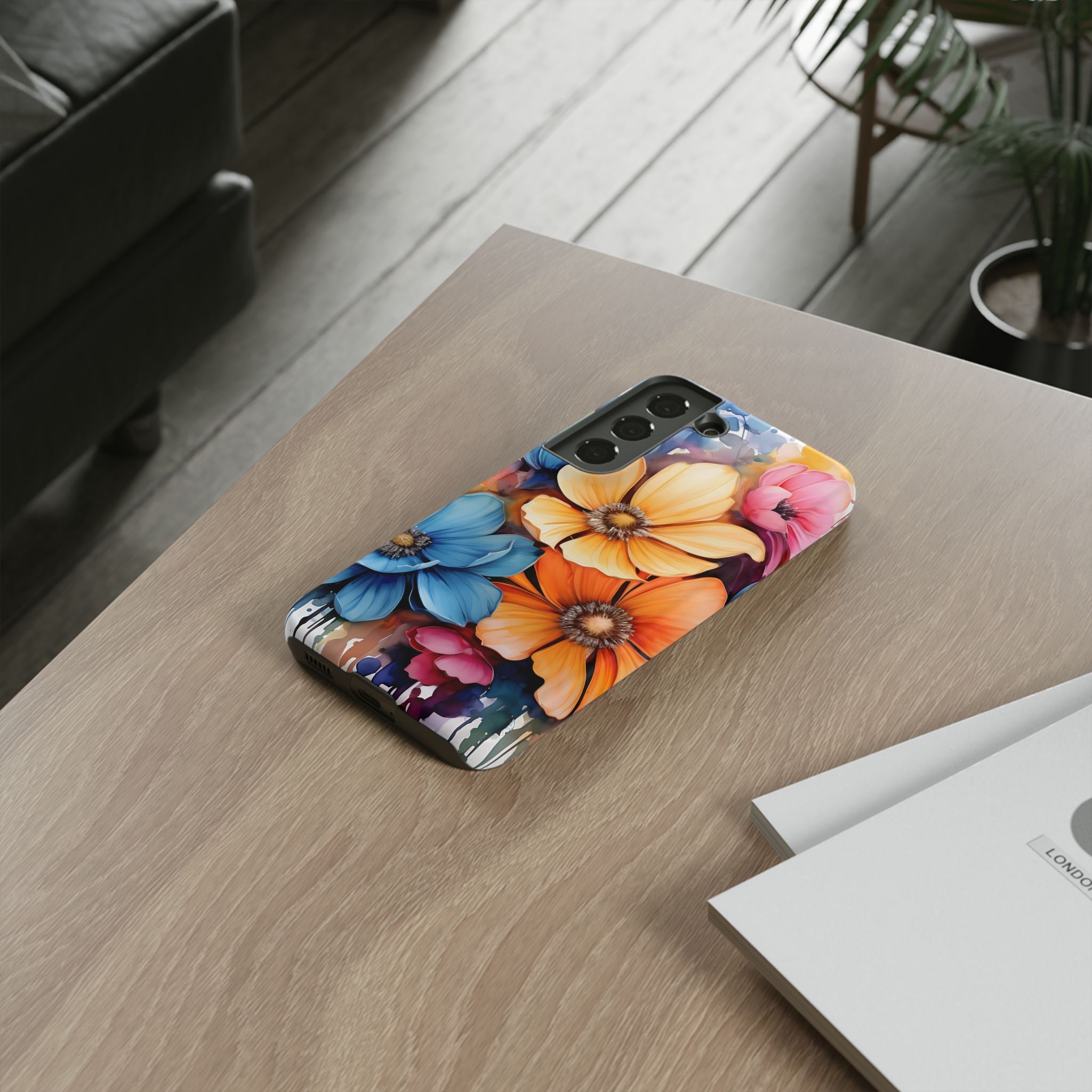 Vibrant Floral Watercolor Samsung Case