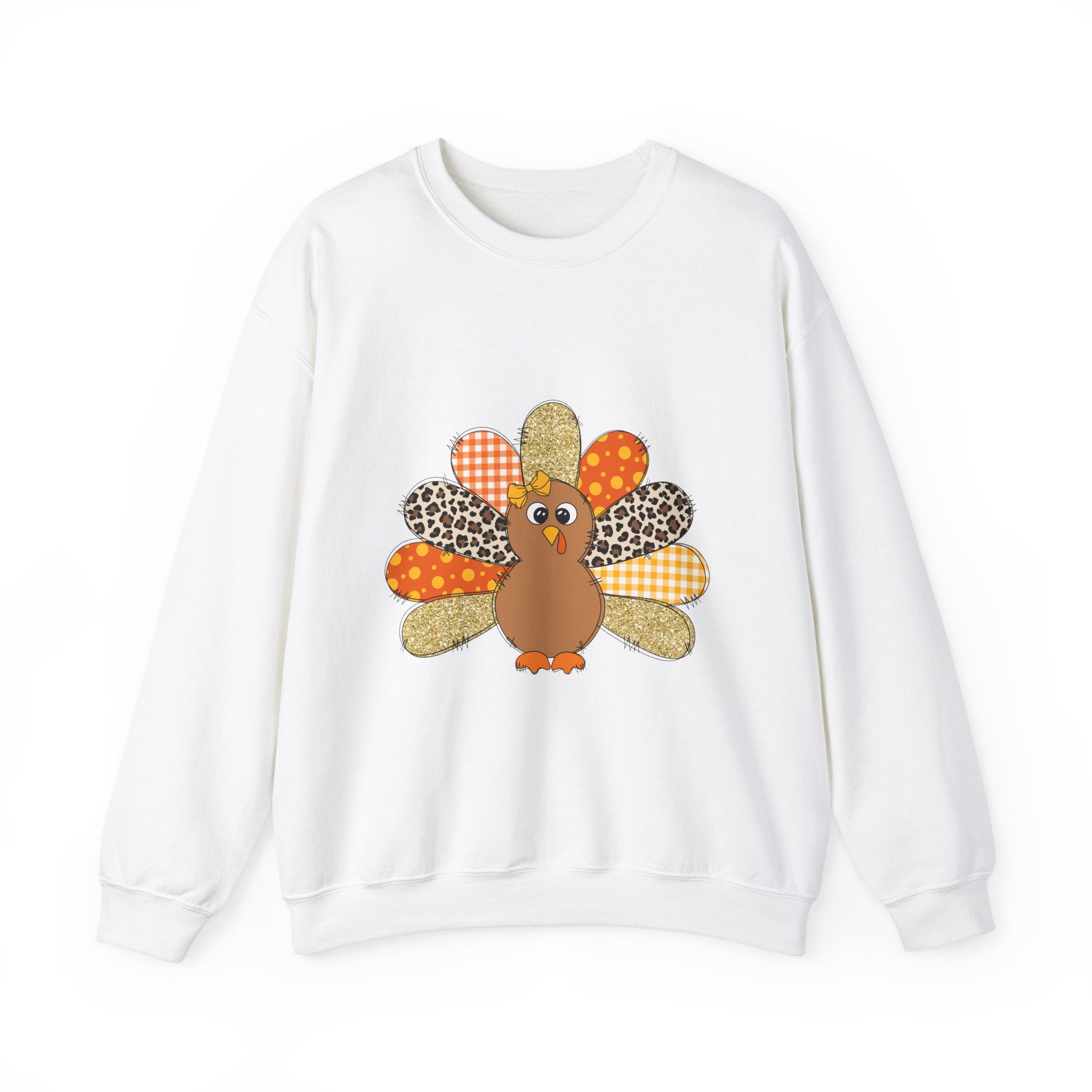 Patchwork Turkey Thanksgiving Sweatshirt