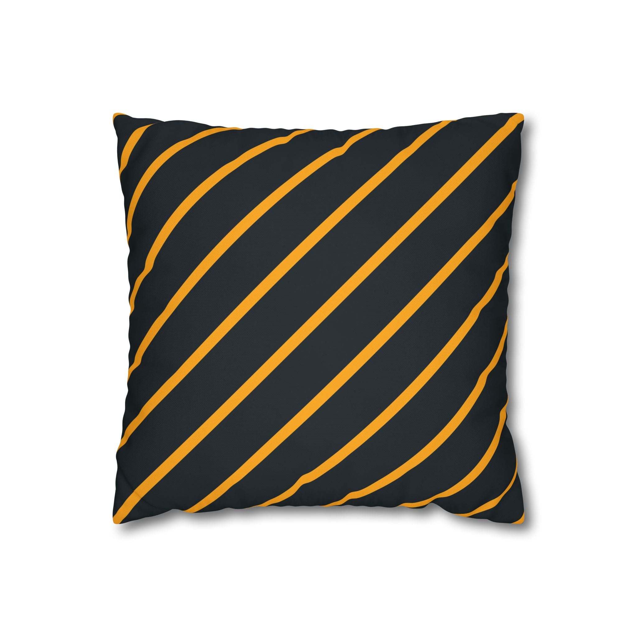 Bold Orange Diagonal Stripe Pillowcase