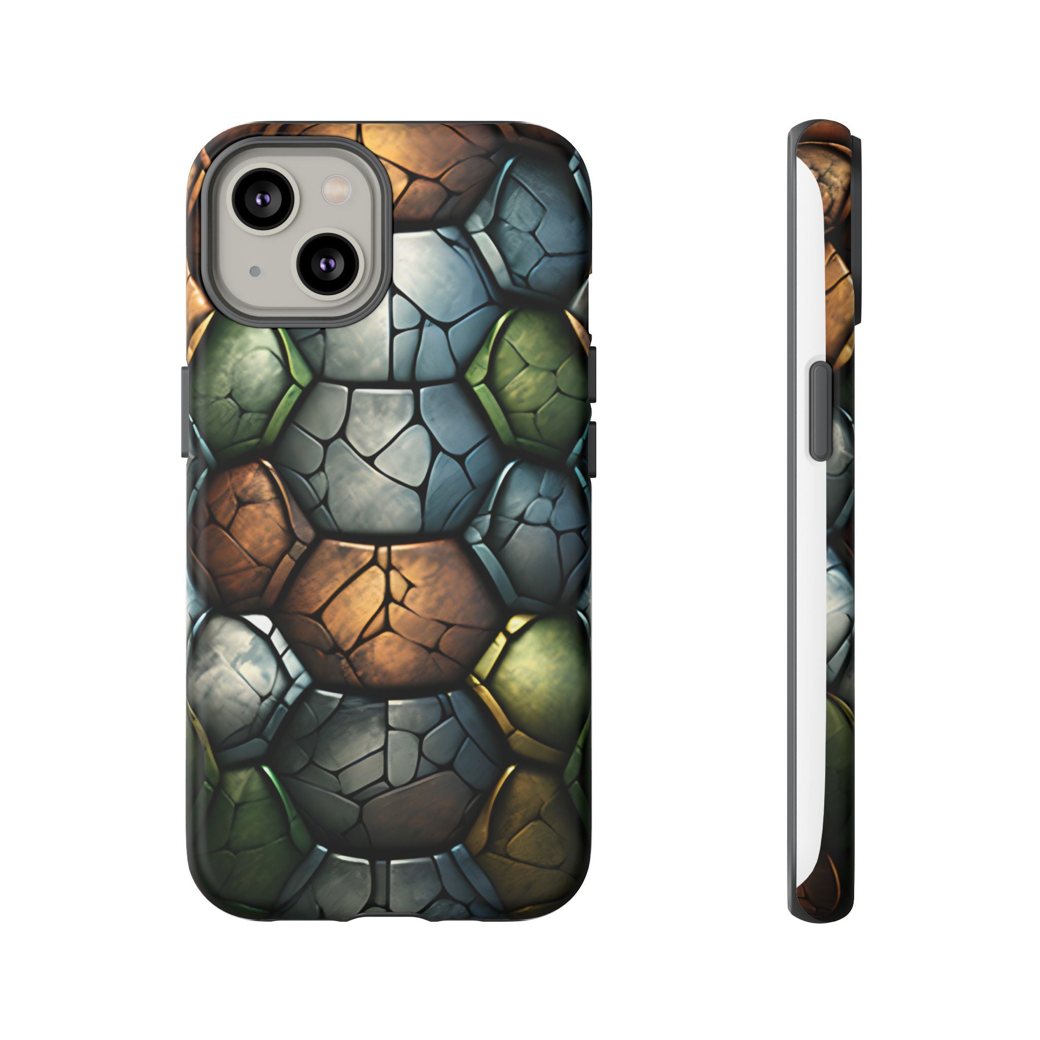 Hexagon Stone iPhone Case - Rugged Texture