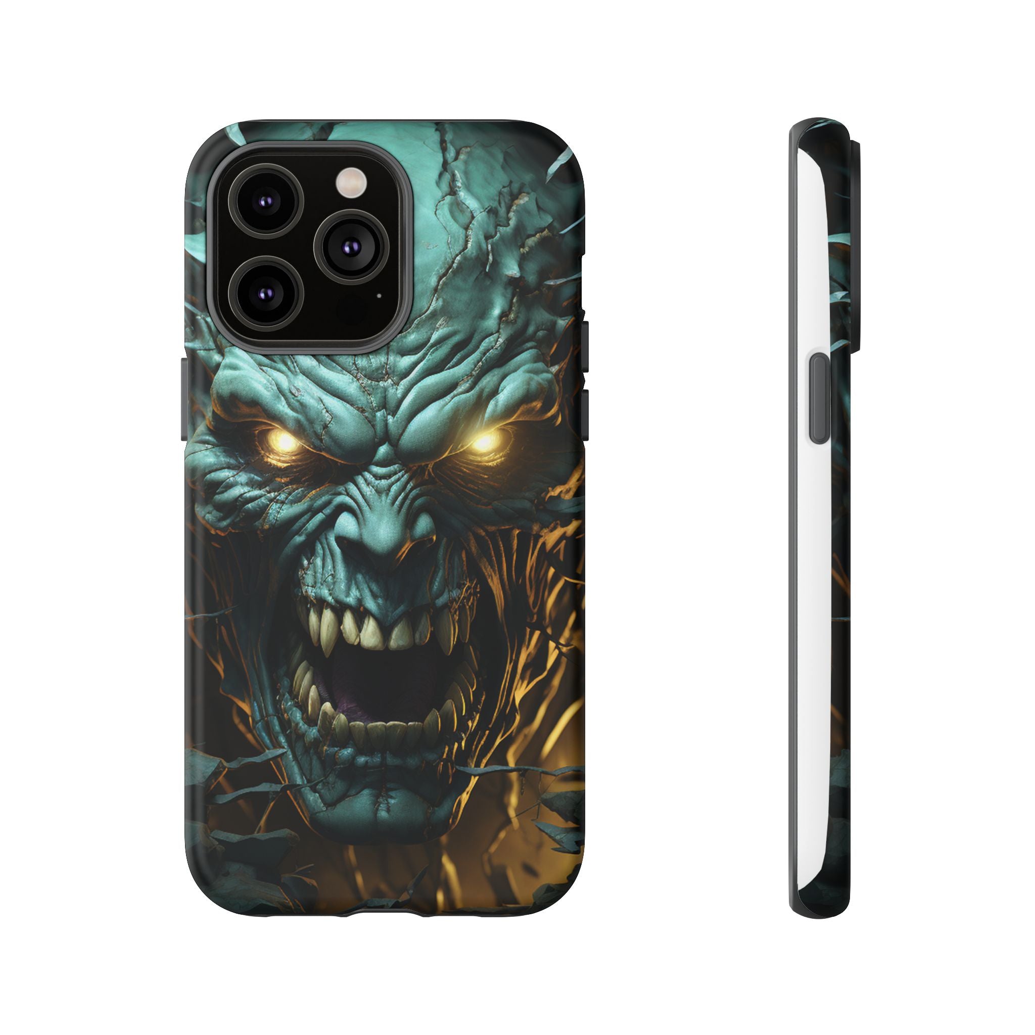 Monstrous Roar Hexagon Stone iPhone Case