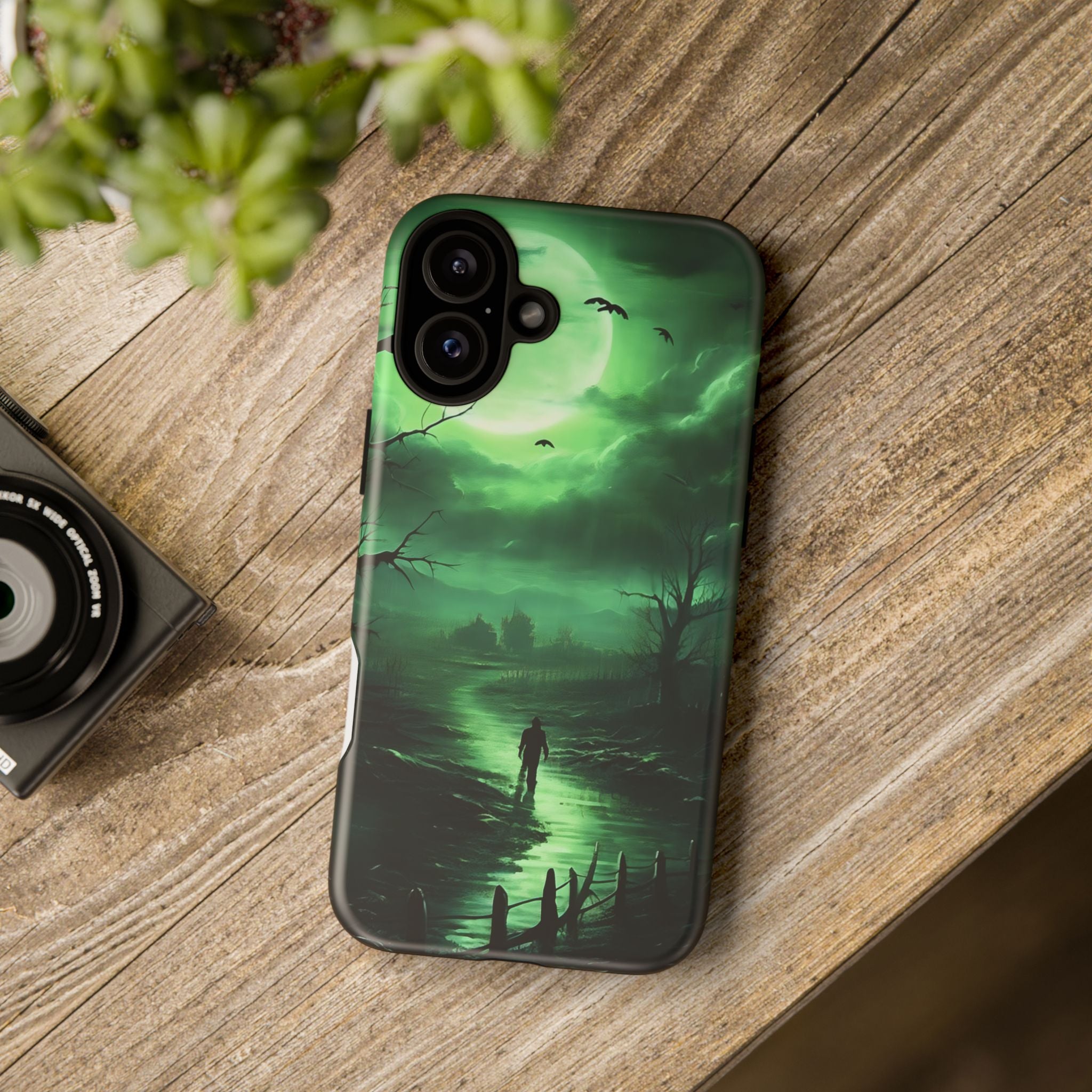 Swamp Moon Gothic iPhone Case - Hexagon Stone