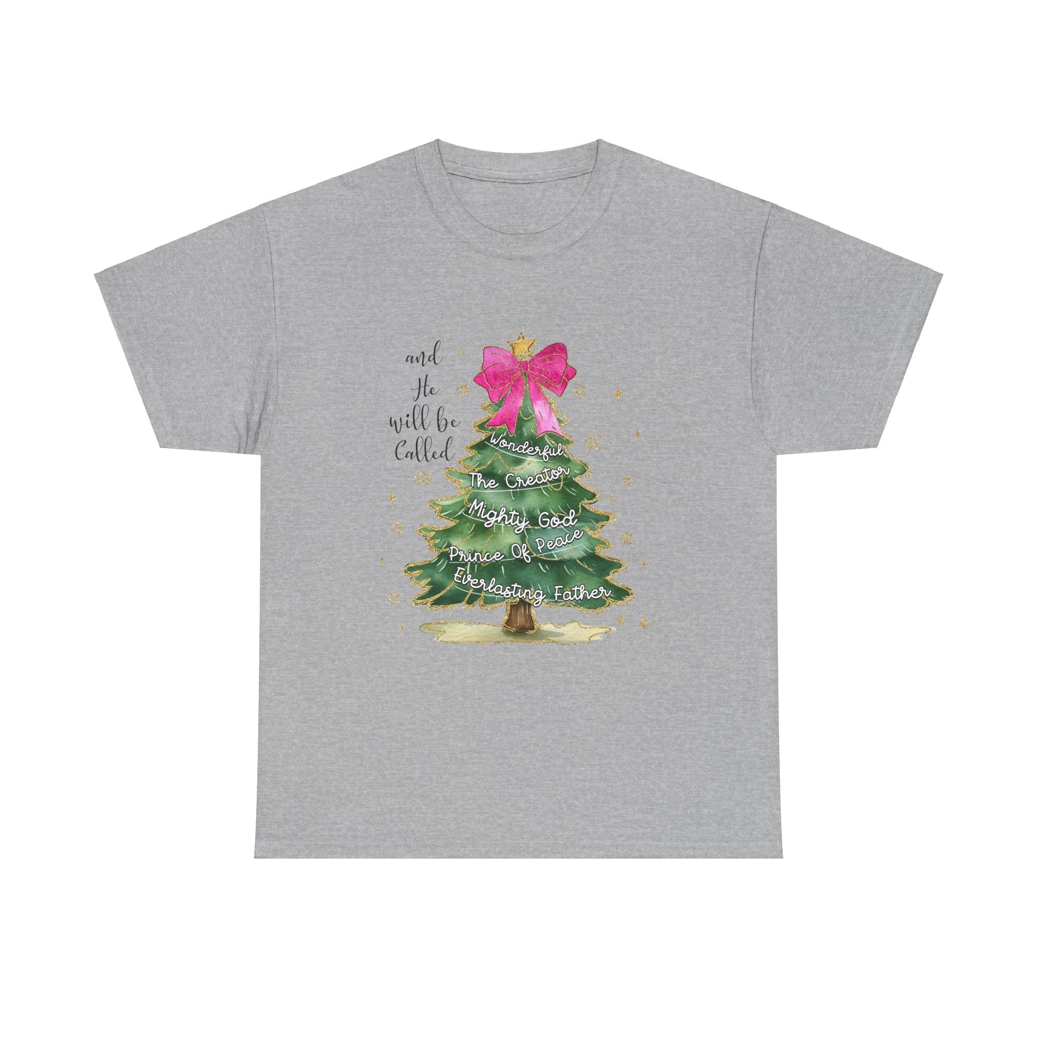 Watercolor Christmas Tree Faith T-Shirt