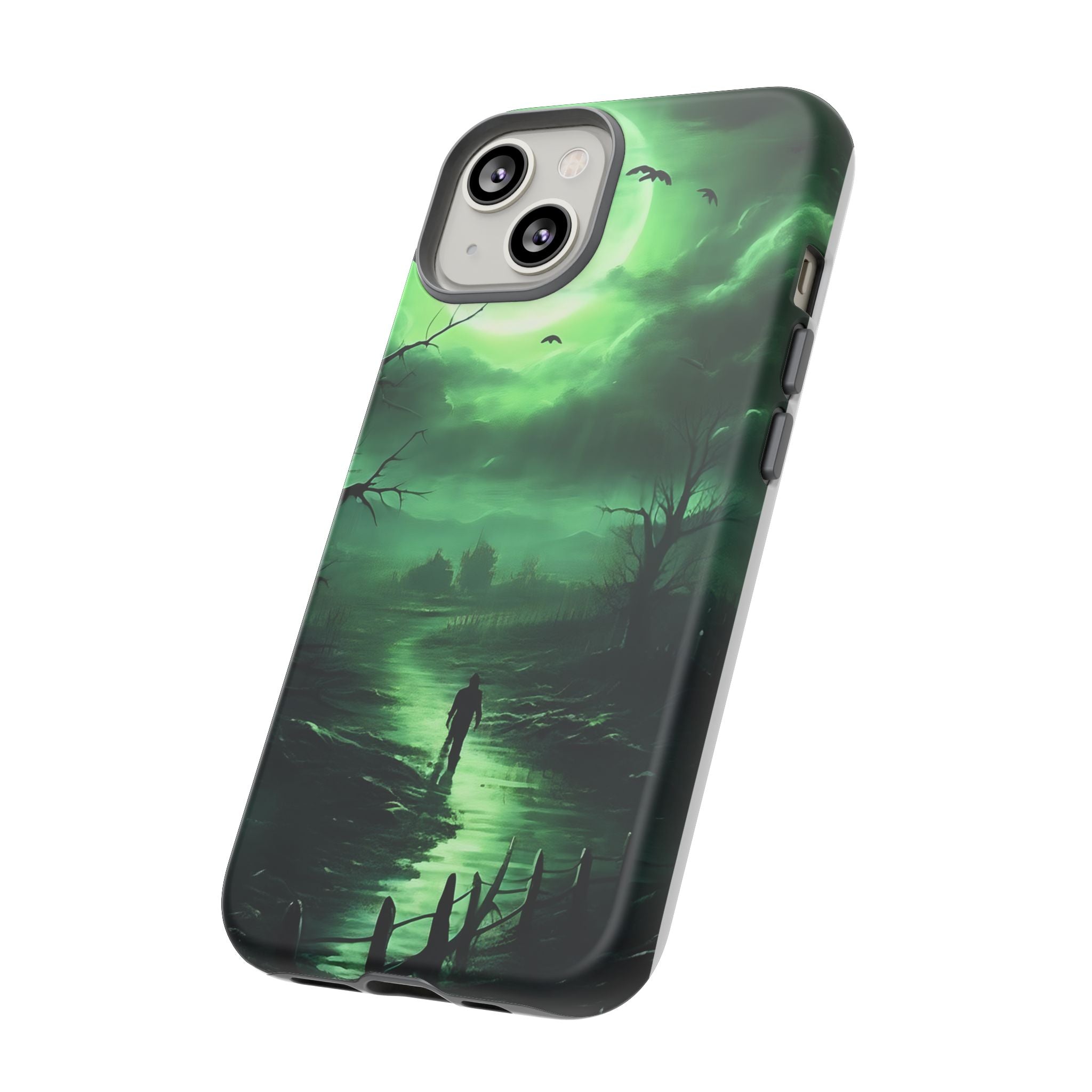 Swamp Moon Gothic iPhone Case - Hexagon Stone