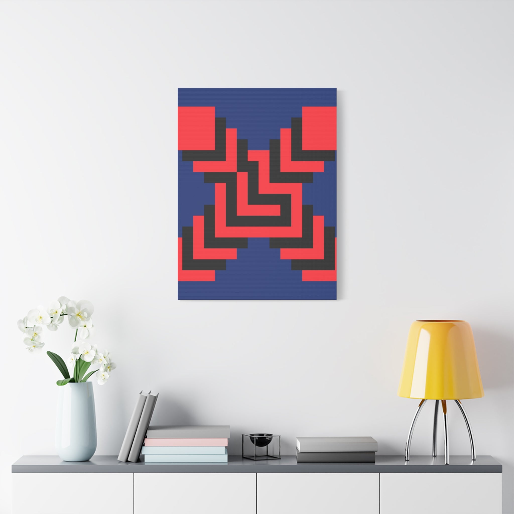 Geometric X Abstract Art Canvas Print