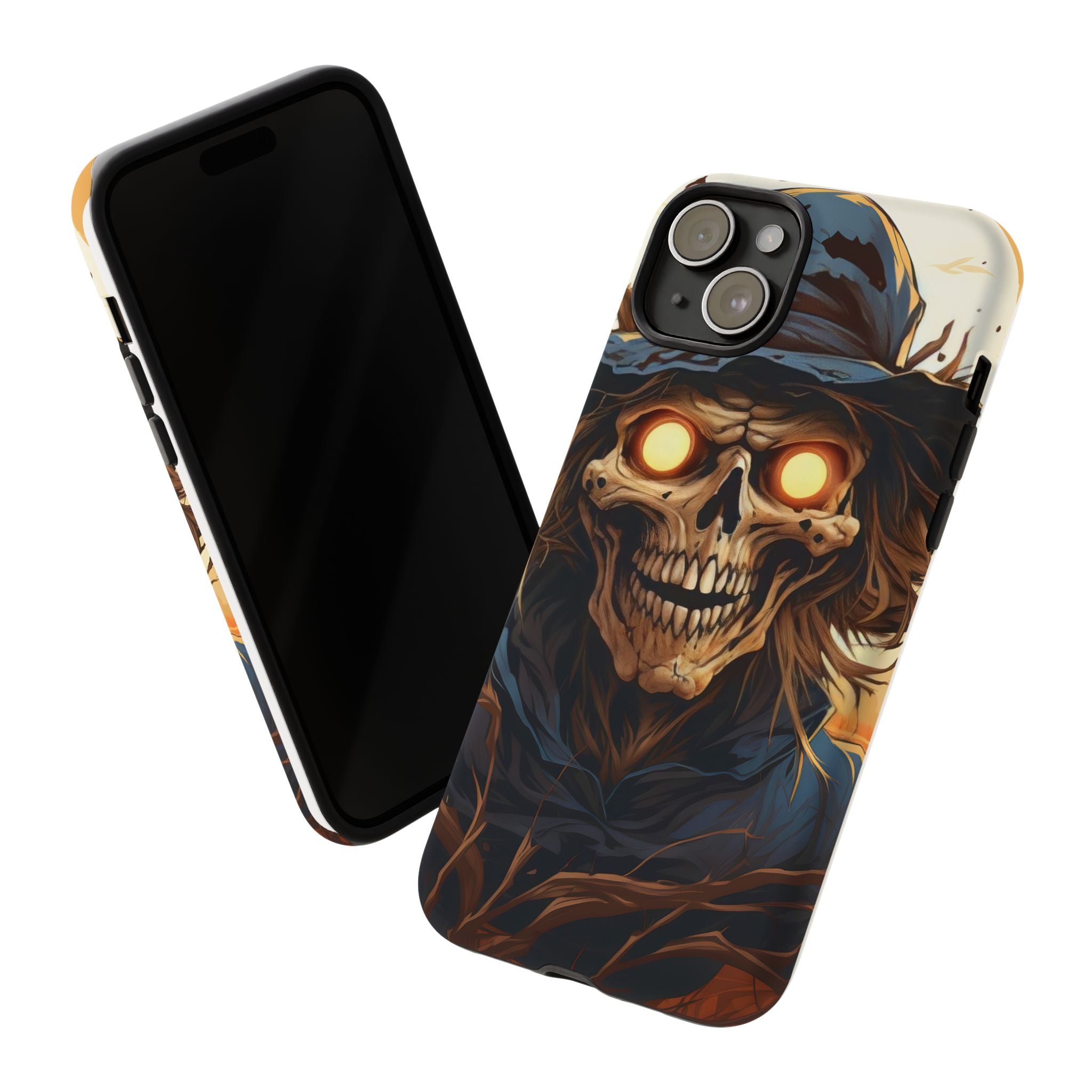 Eerie Scarecrow Hexagon Stone iPhone Case