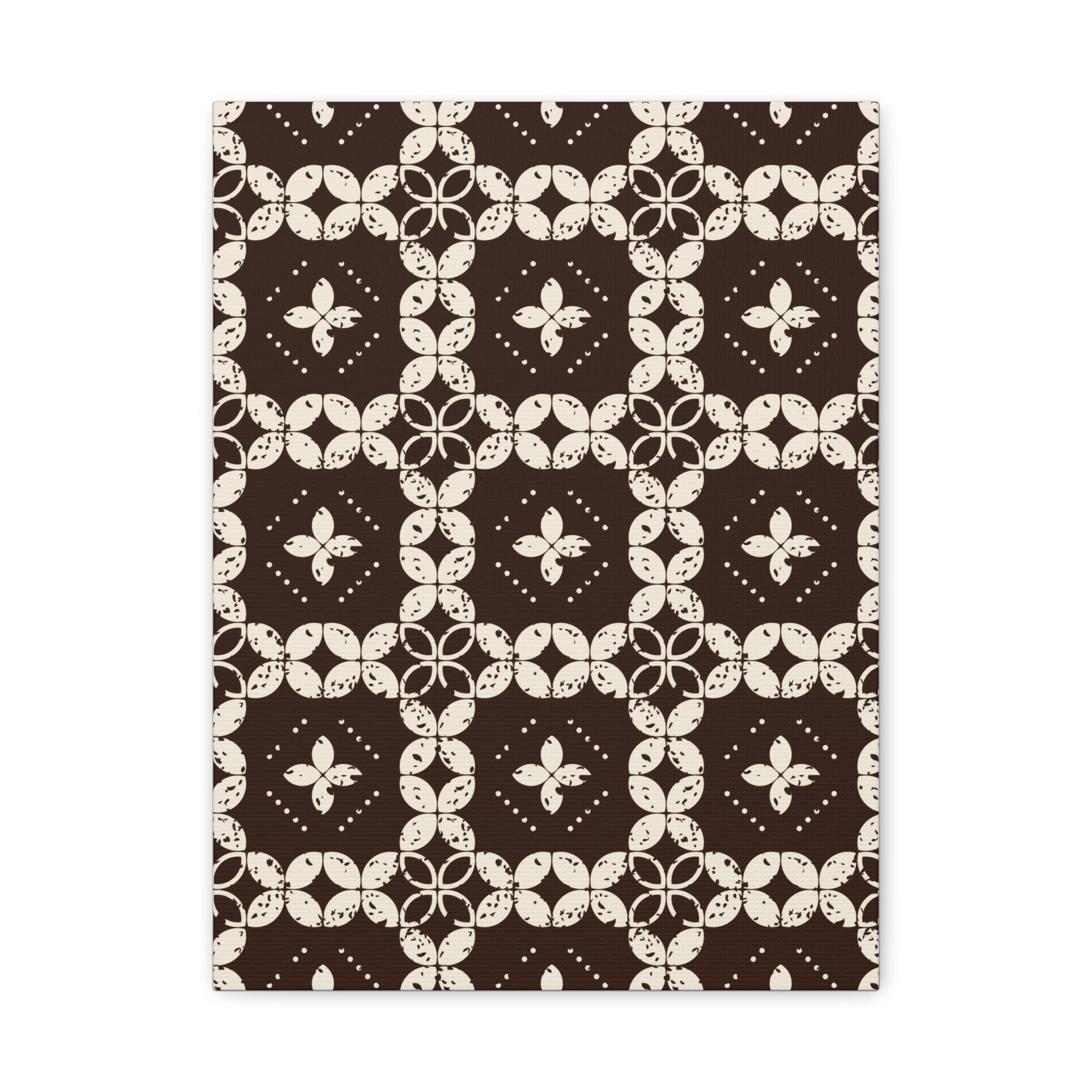 Rustic Floral Geometric Canvas Art