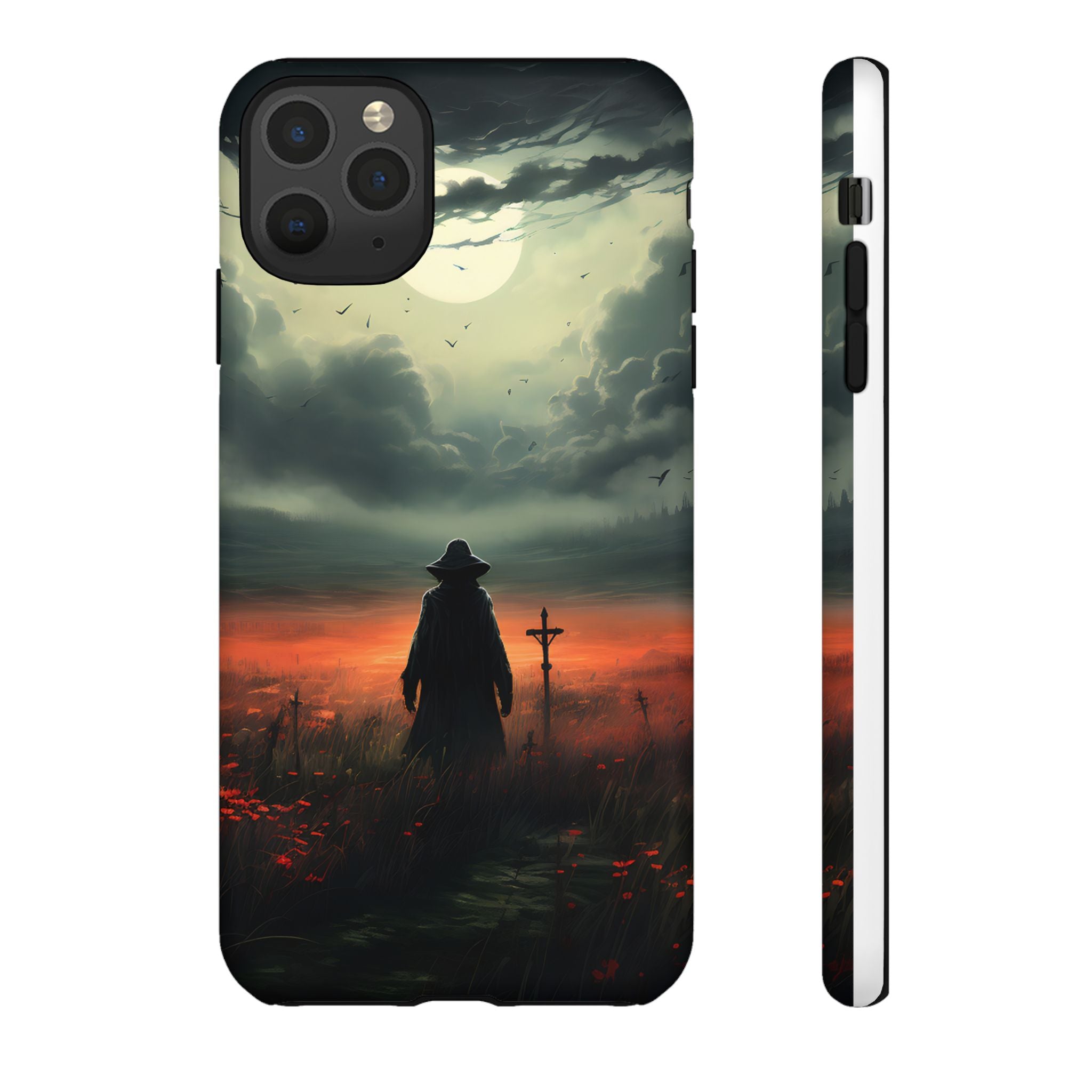 Haunted Field Hexagon Stone iPhone Case