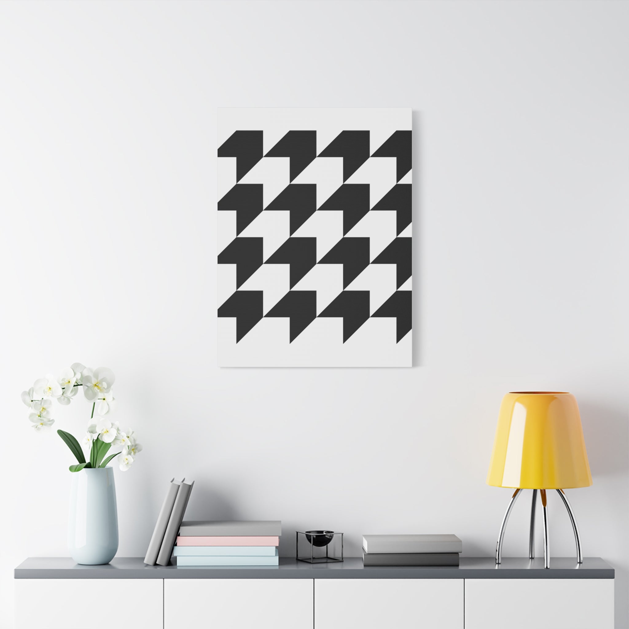 Geometric Arrow Canvas Art - Modern Minimalist