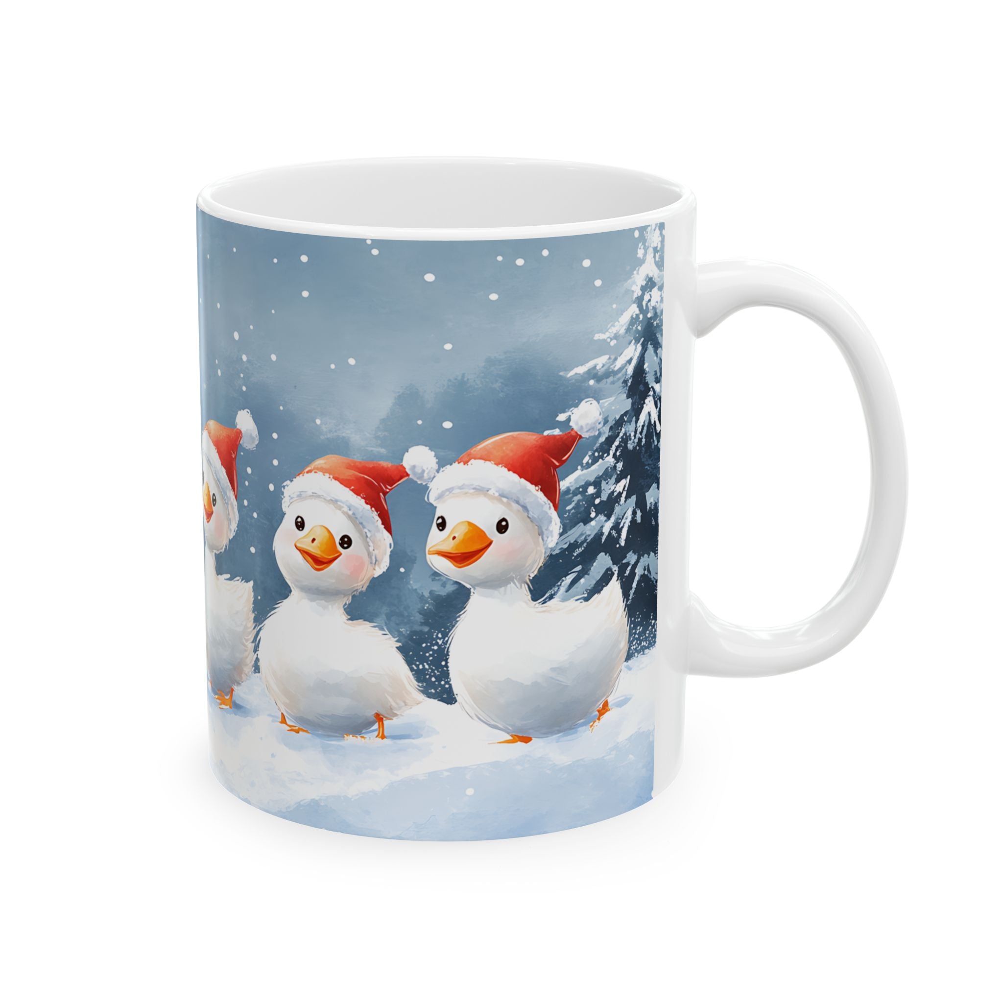 Adorable Santa Gosling Mug