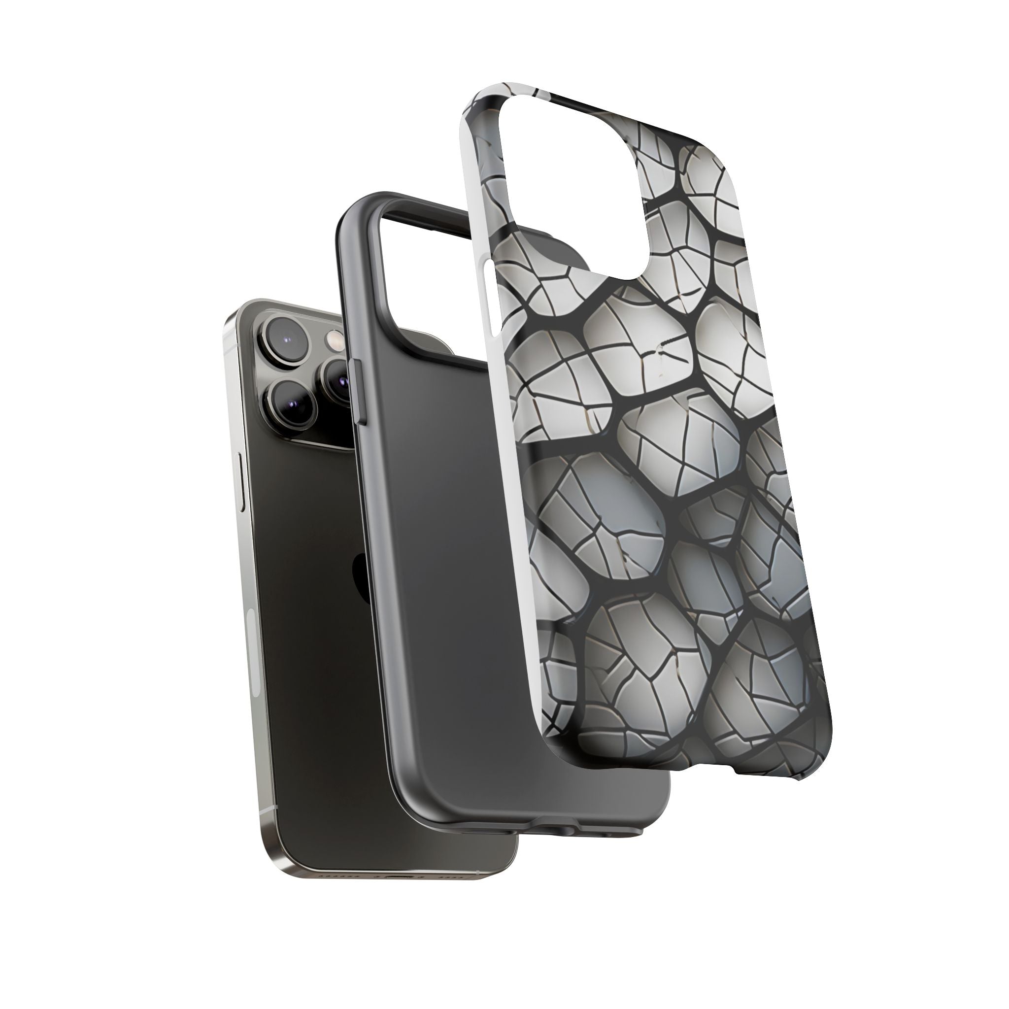 Abstract Mosaic iPhone Case - Textured & Chic