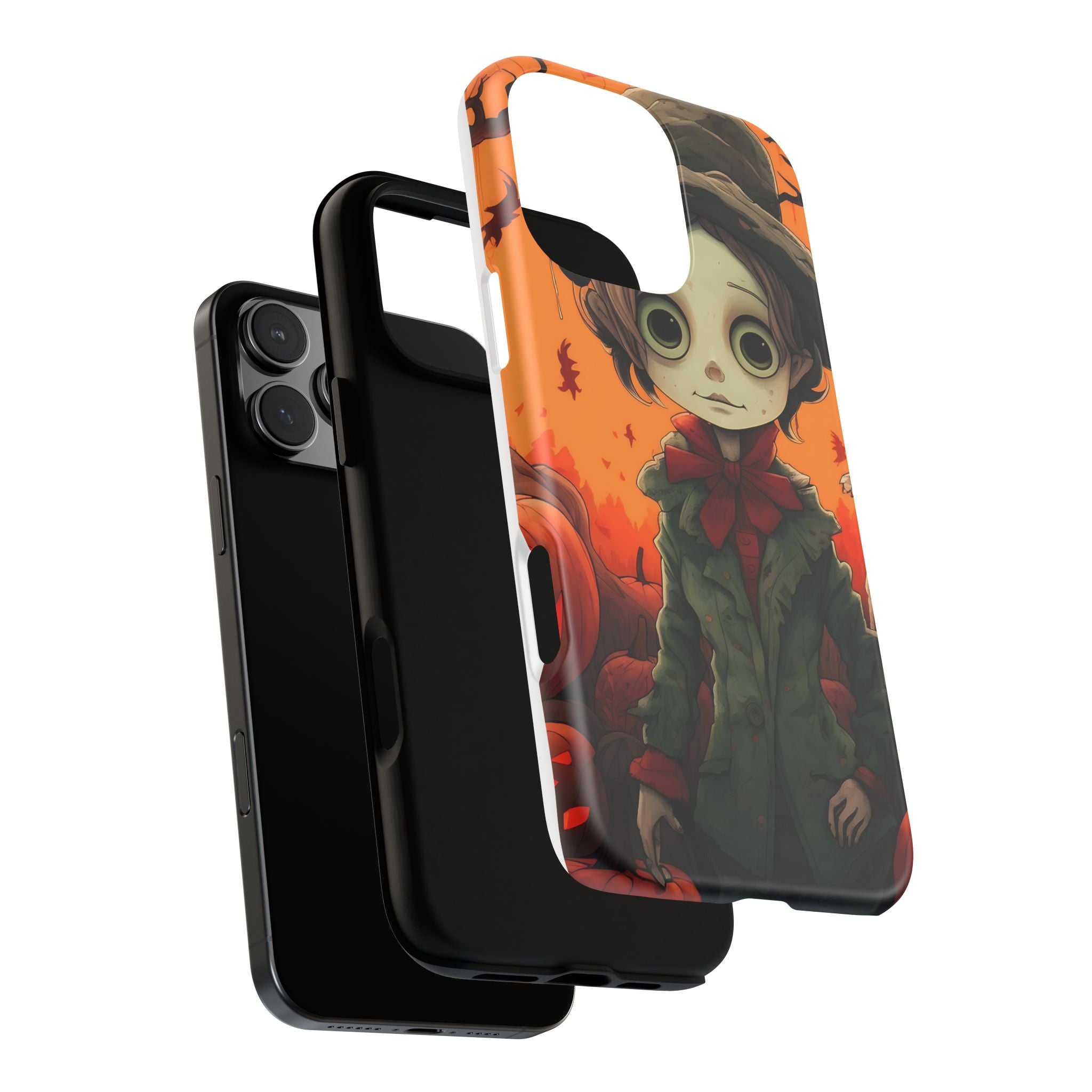 Spooky Autumn Child Hexagon Stone iPhone Case