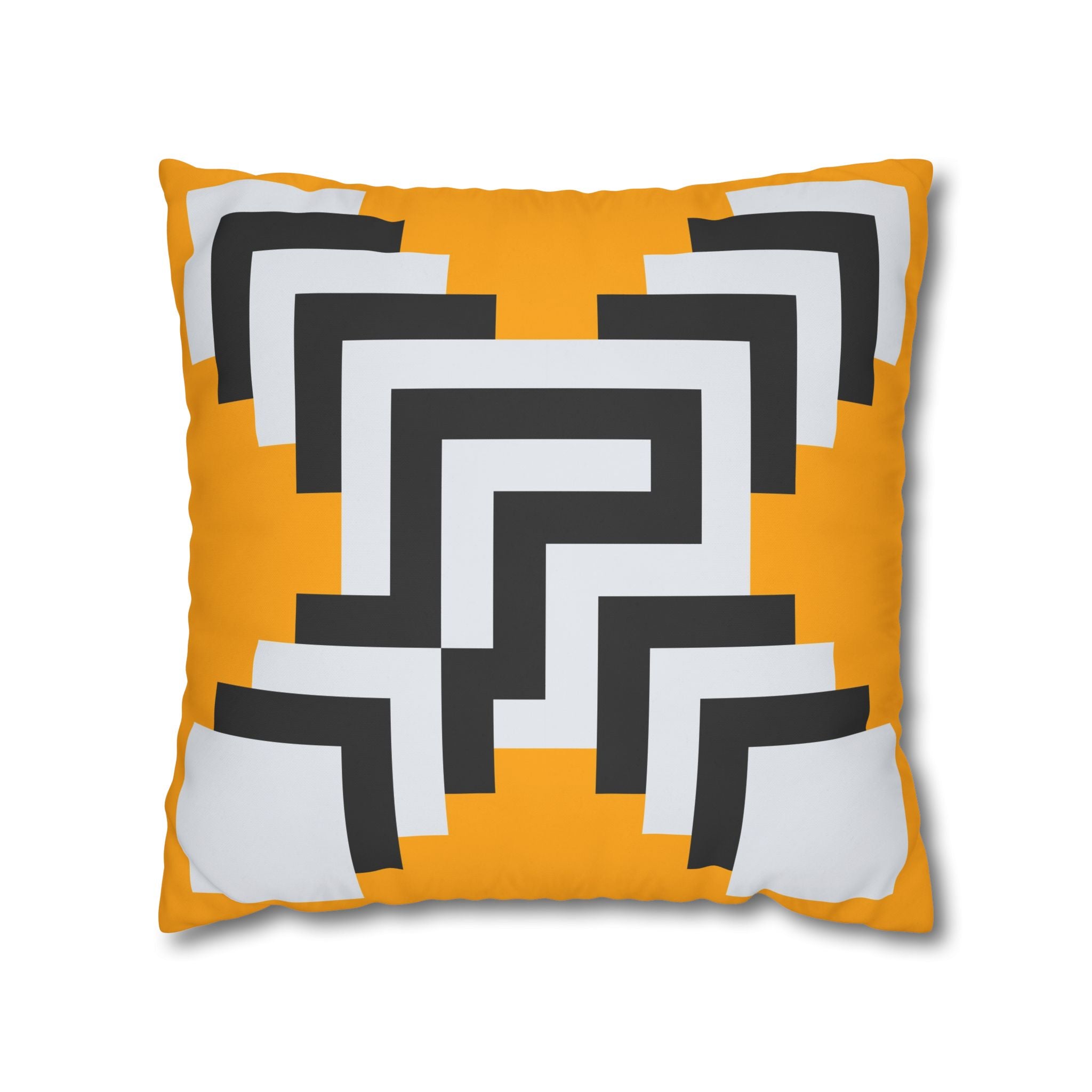 Geometric Gold Pillowcase - Abstract X Design