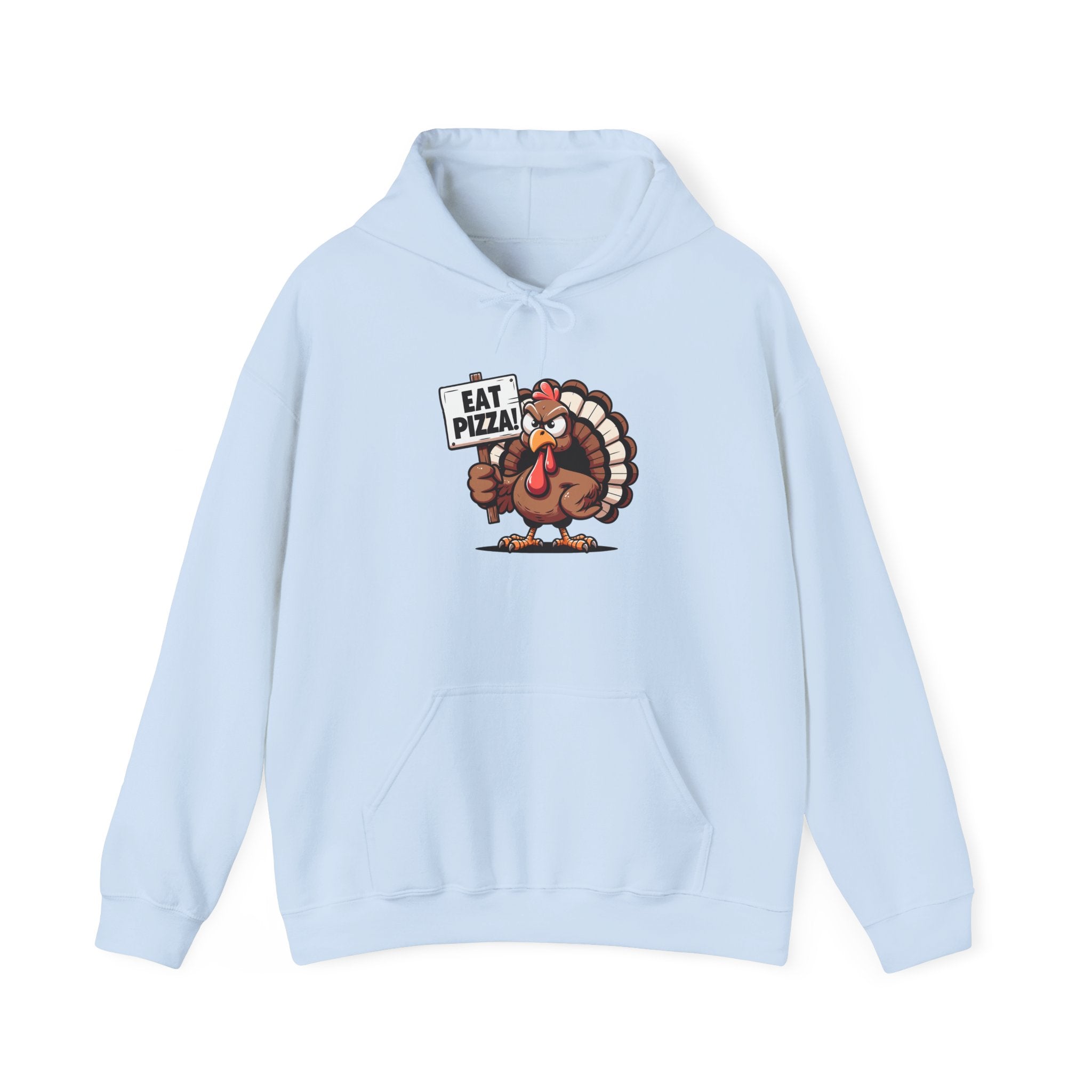 Angry Turkey Pizza Thanksgiving Hoodie