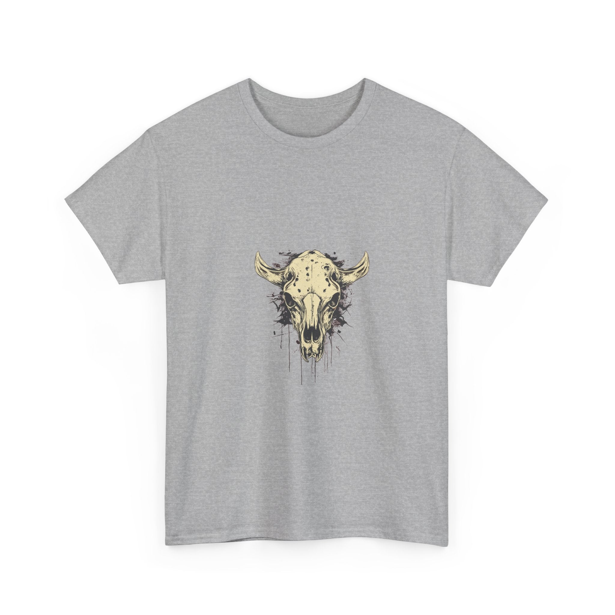 Grunge Bull Skull Vintage T-Shirt