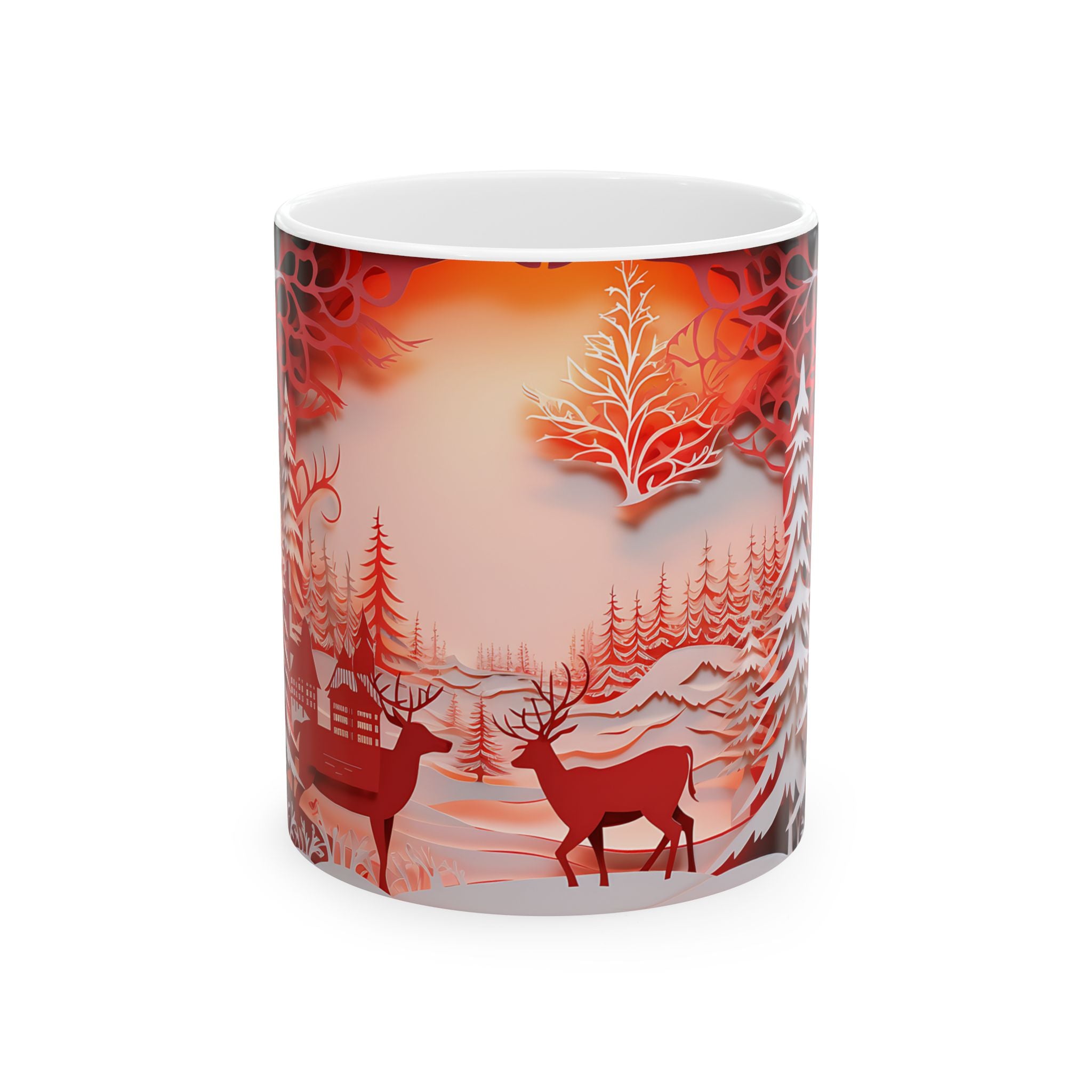 Winter Wonderland Papercut Mug