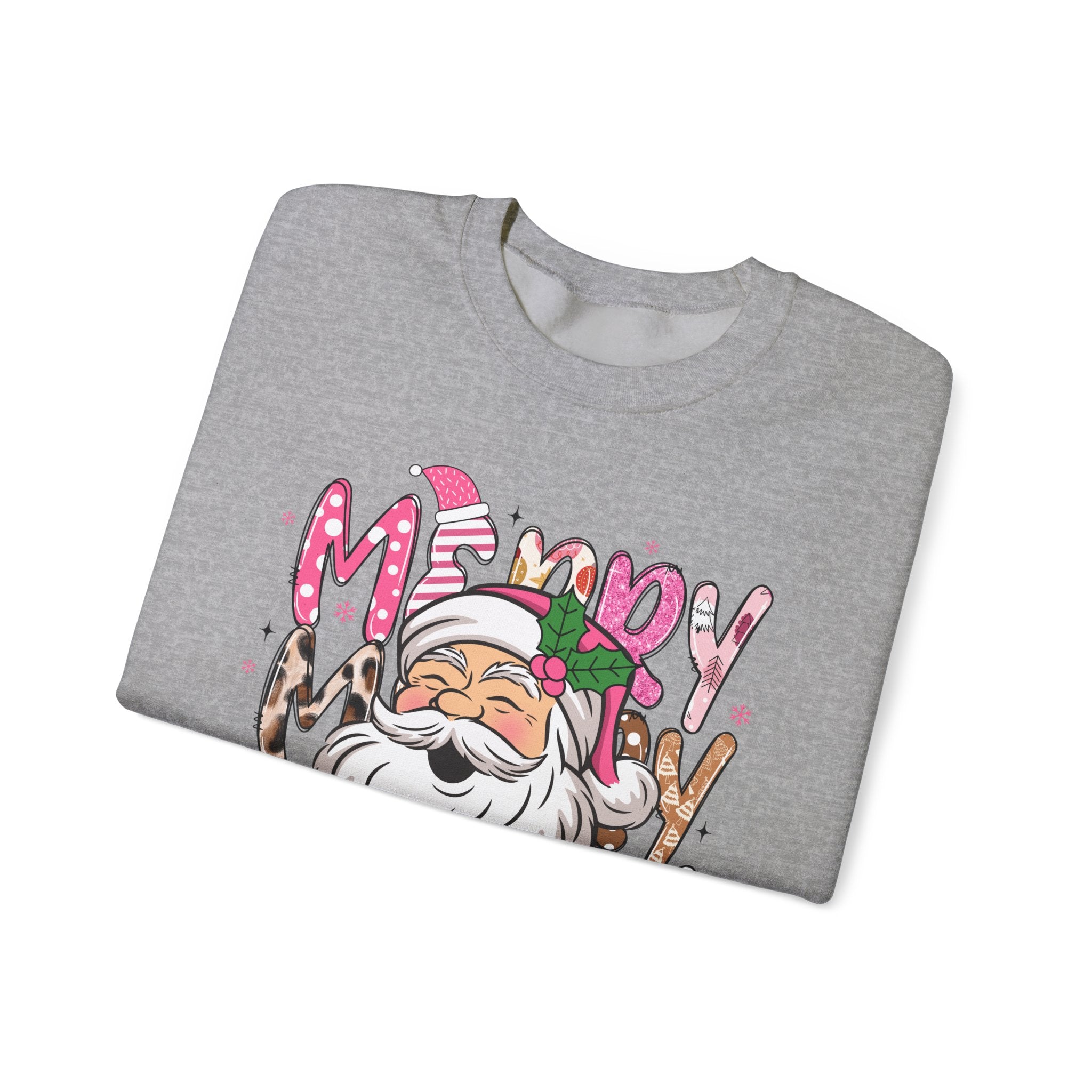 Pink Santa Christmas Sweatshirt