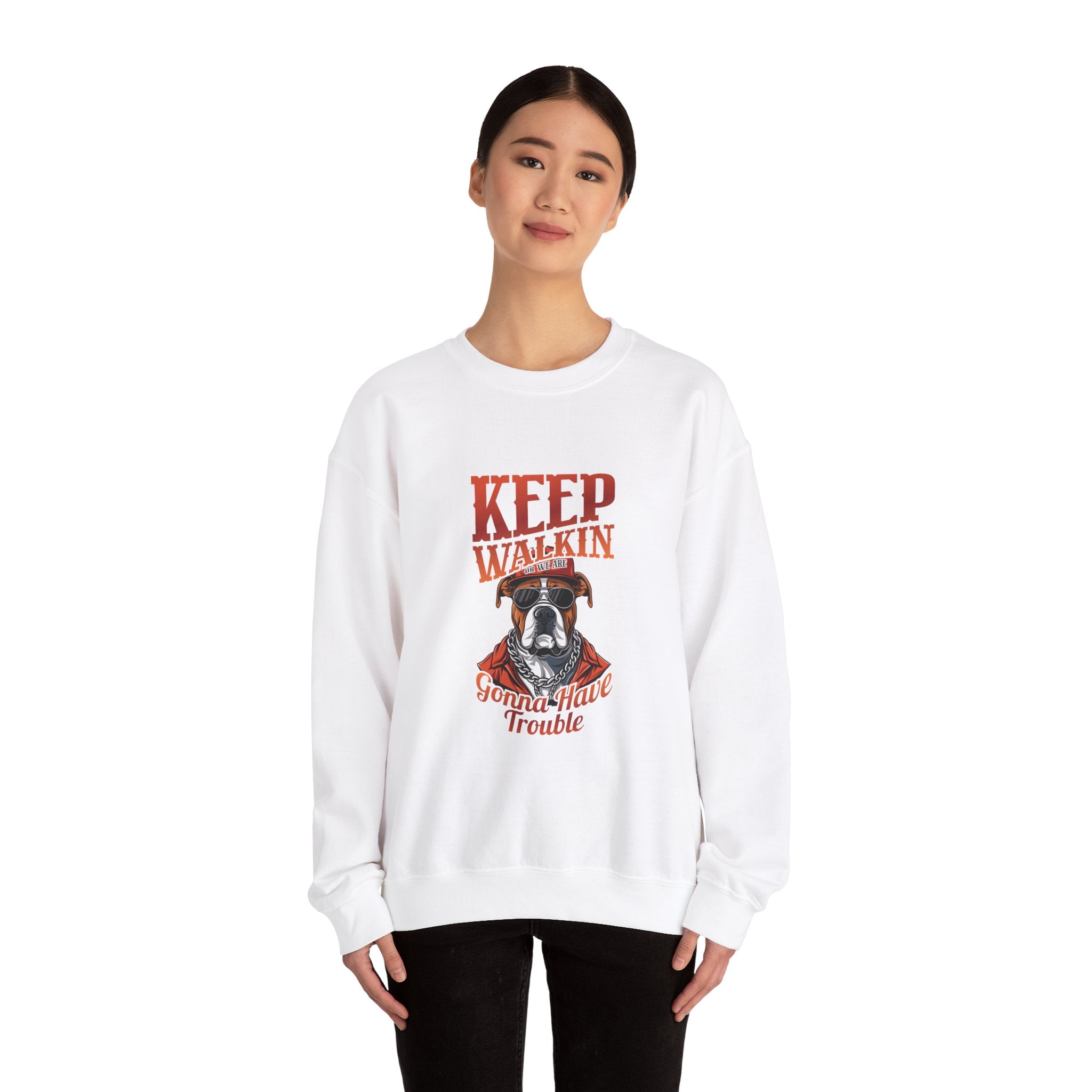 Keep Walkin' Bulldog Hip-Hop Sweatshirt