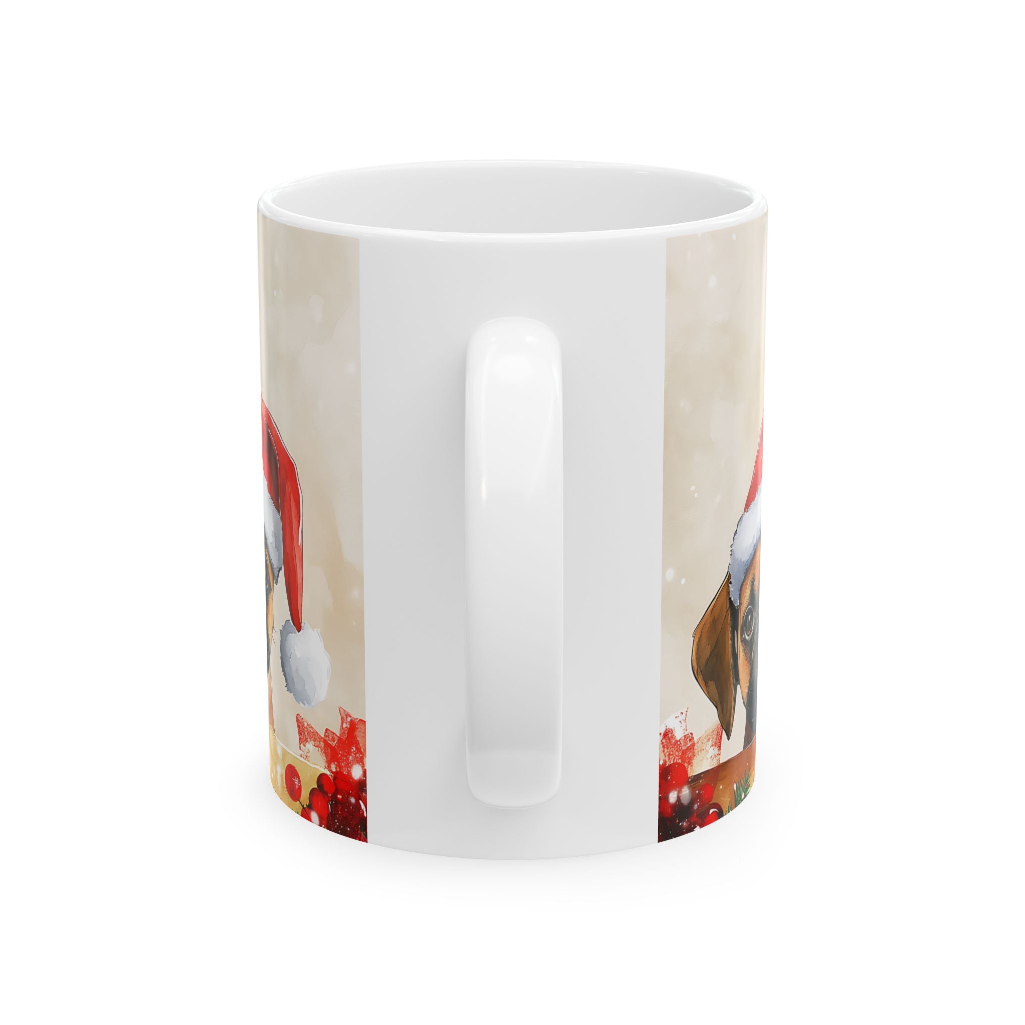 Pug Puppies Christmas Mug