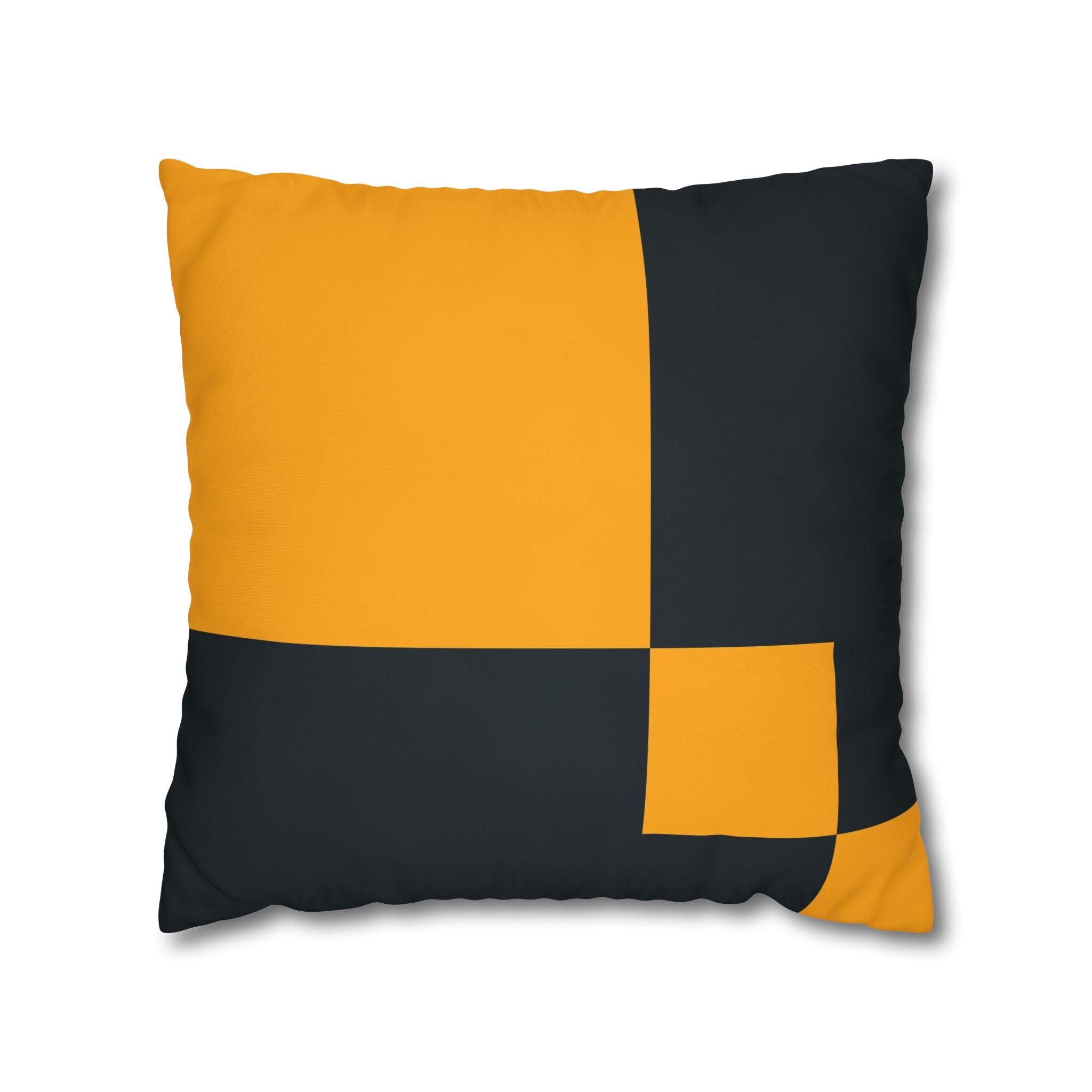 Navy & Gold Abstract Art Pillowcase