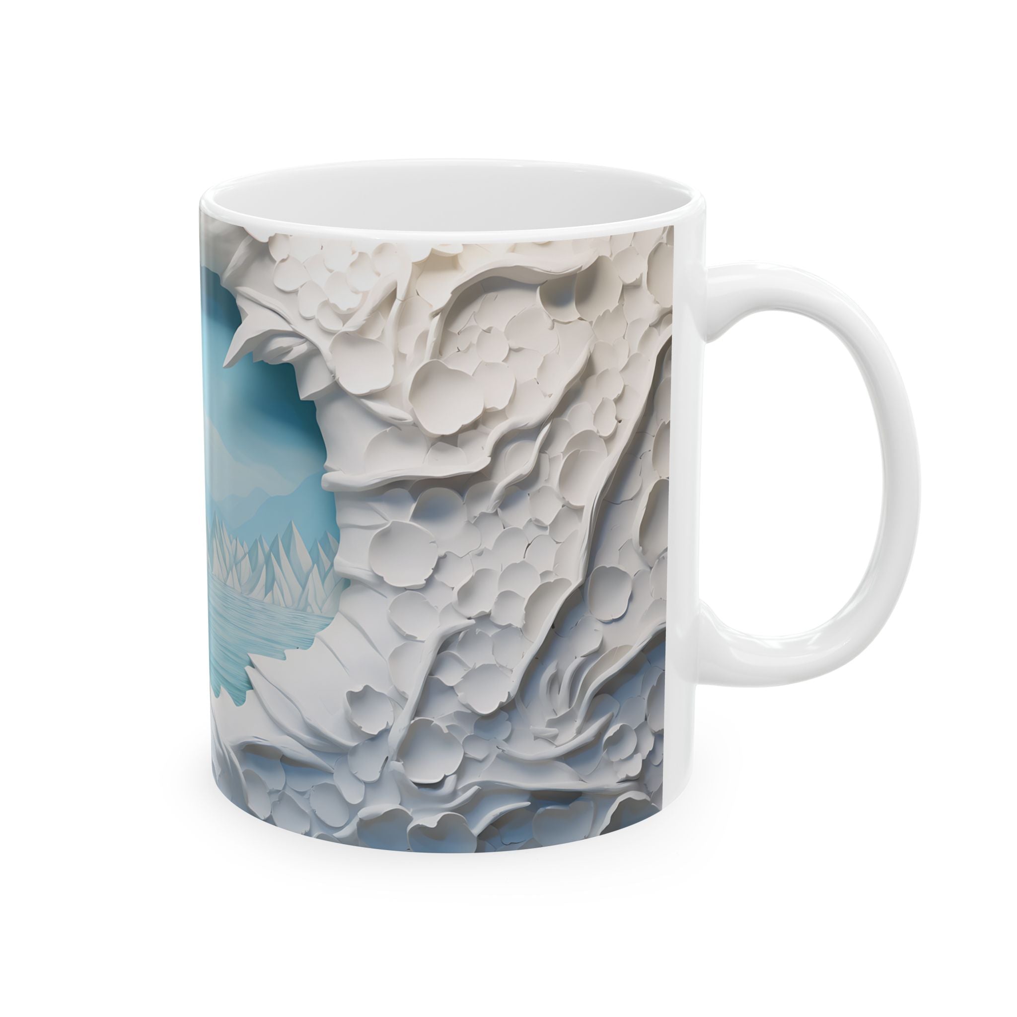 Tranquil Landscape Mug: Surreal Art