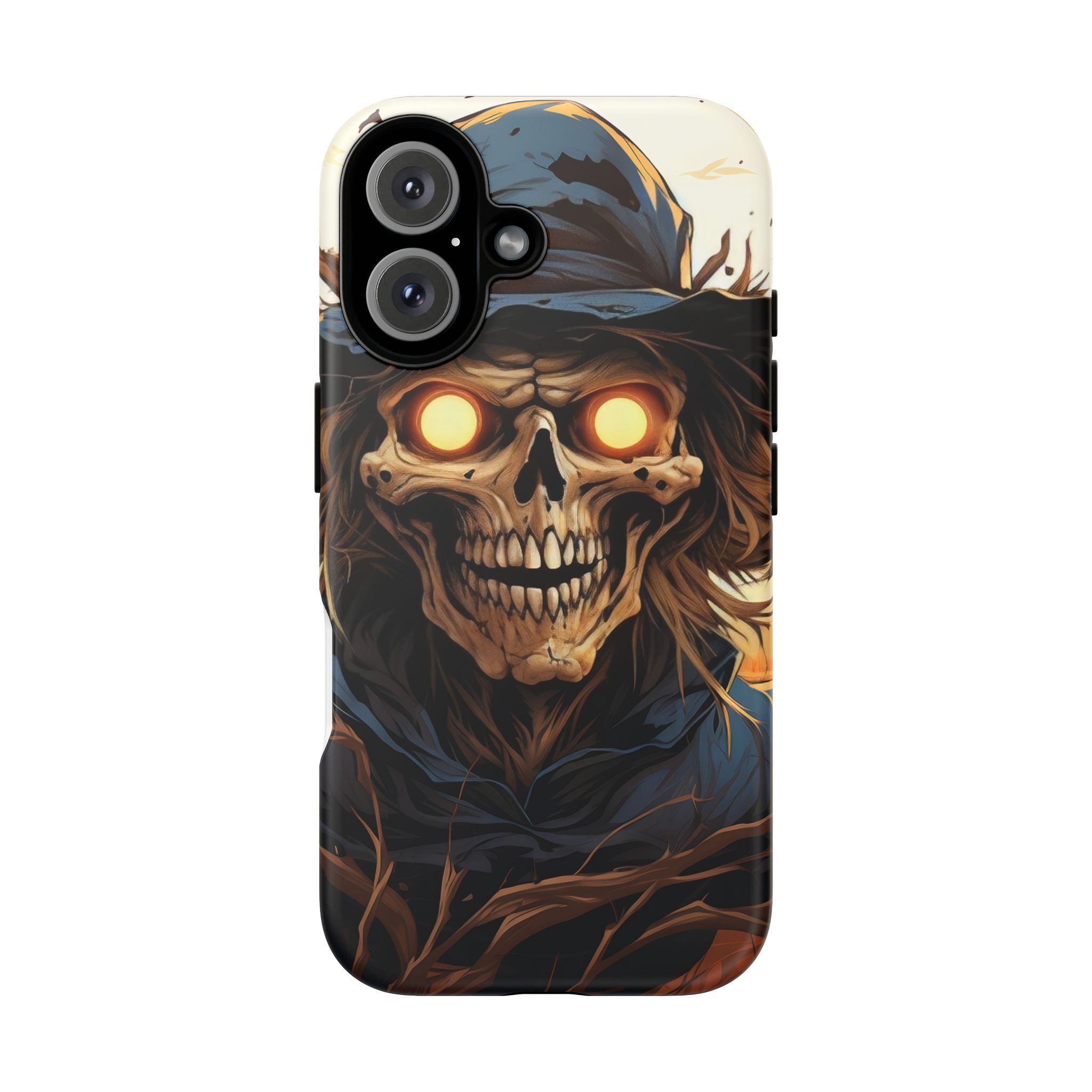 Eerie Scarecrow Hexagon Stone iPhone Case