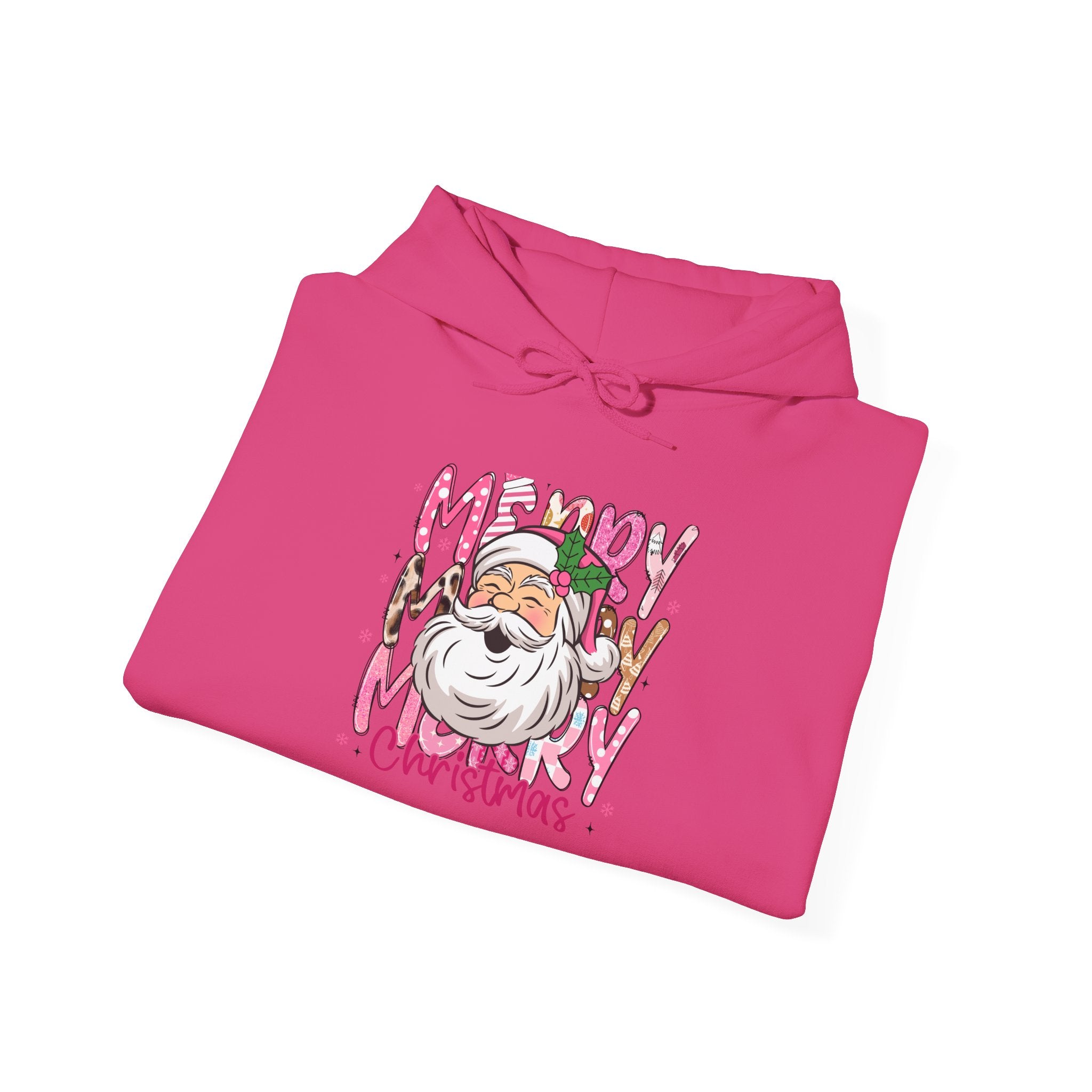 Pink Santa Christmas Hoodie