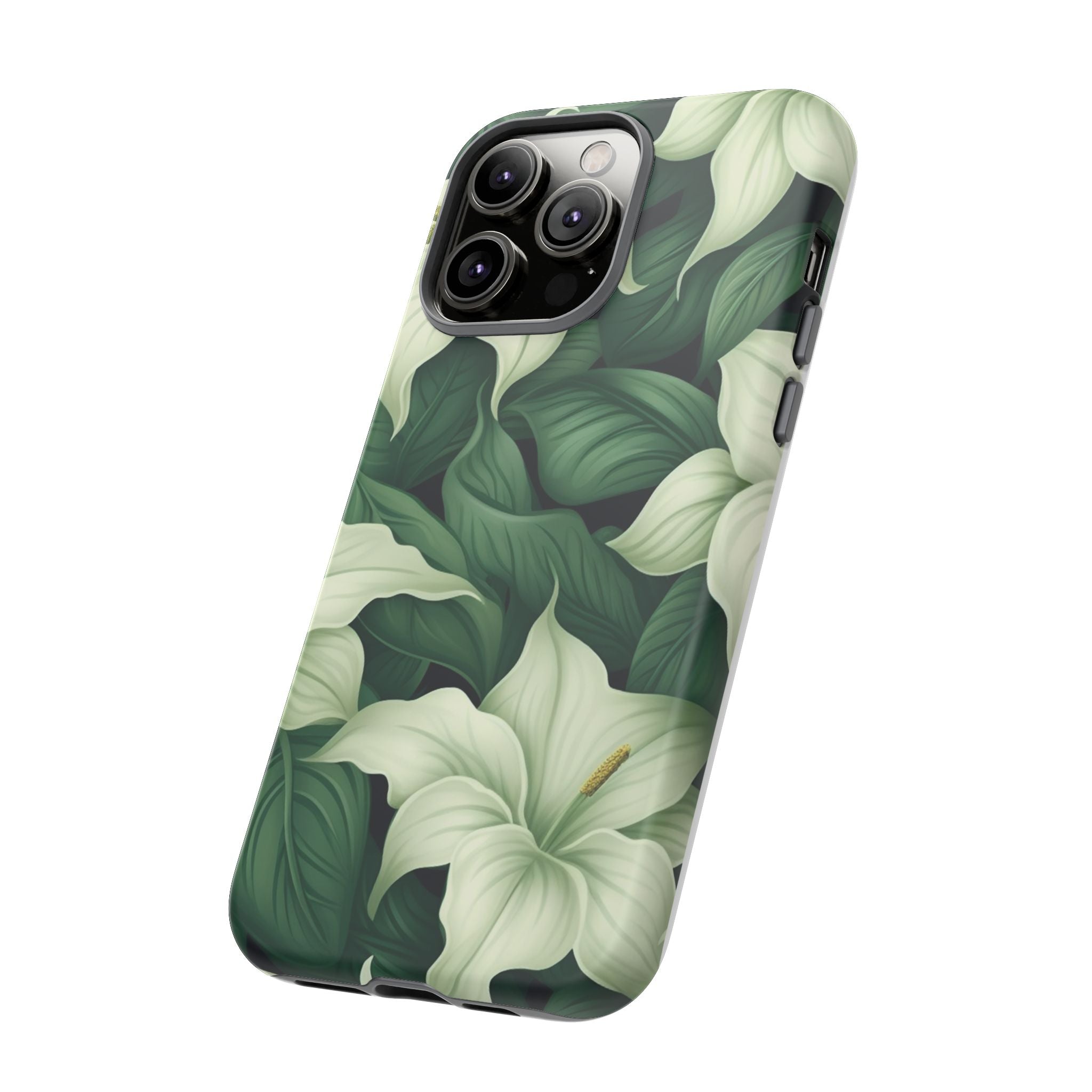 Luxurious Lily iPhone Case - Hexagon Stone