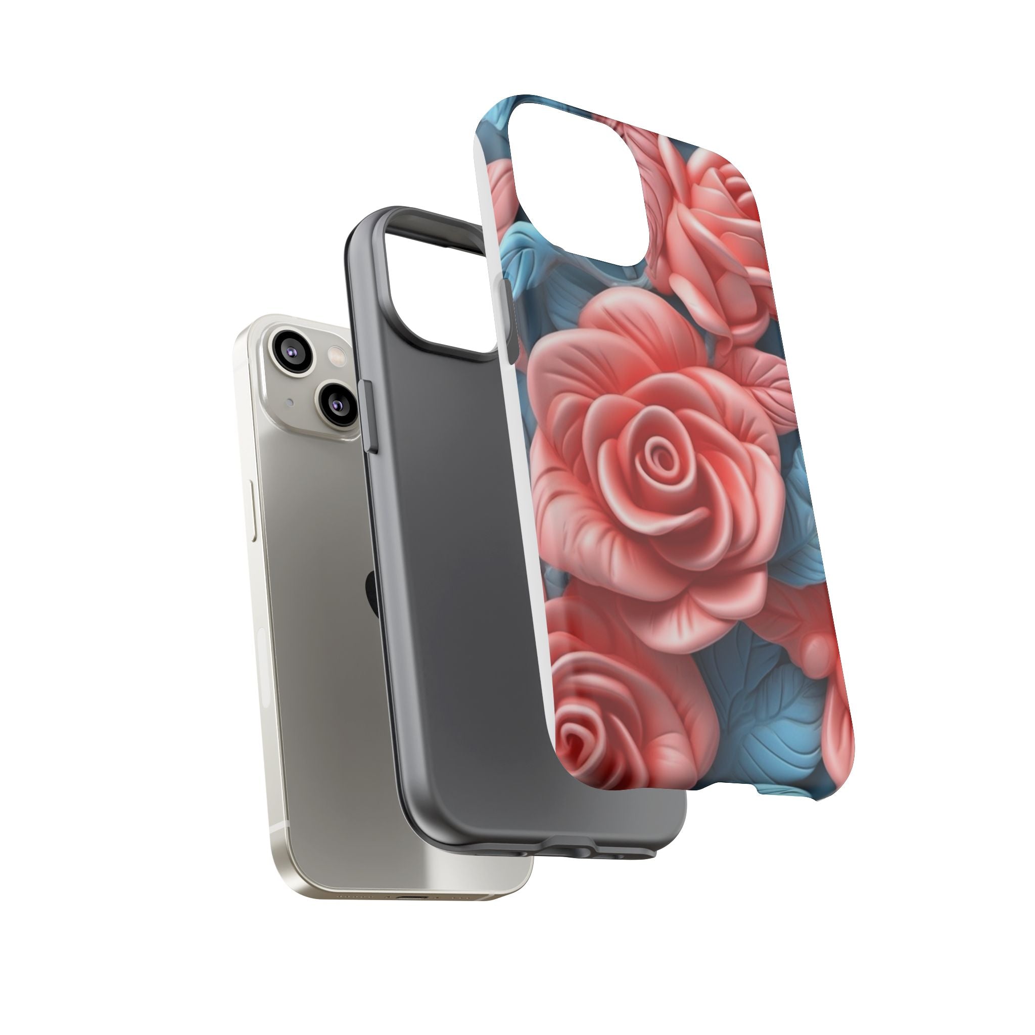 Stylized Floral iPhone Case - Hexagon Stone