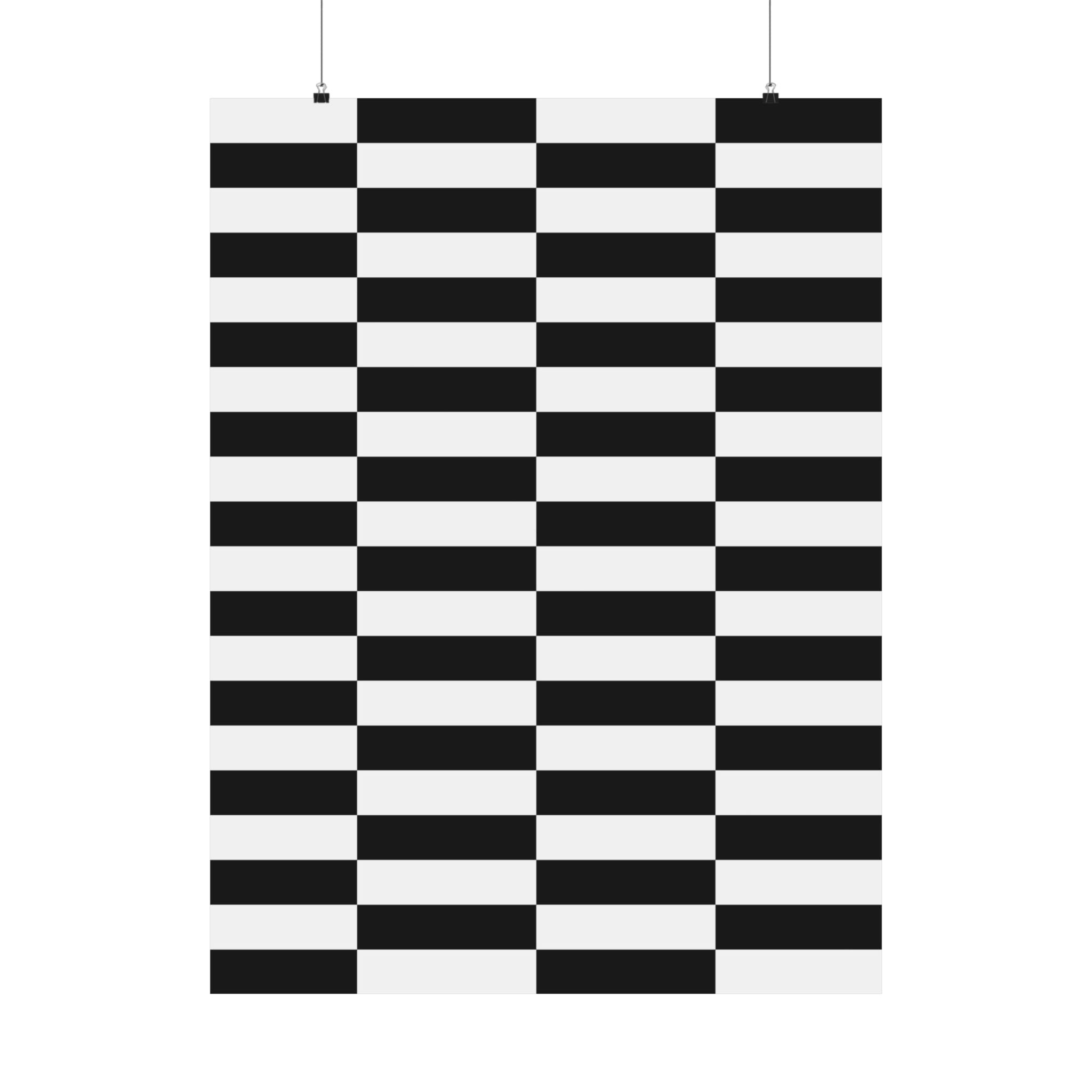 Abstract Black & White Geometric Poster