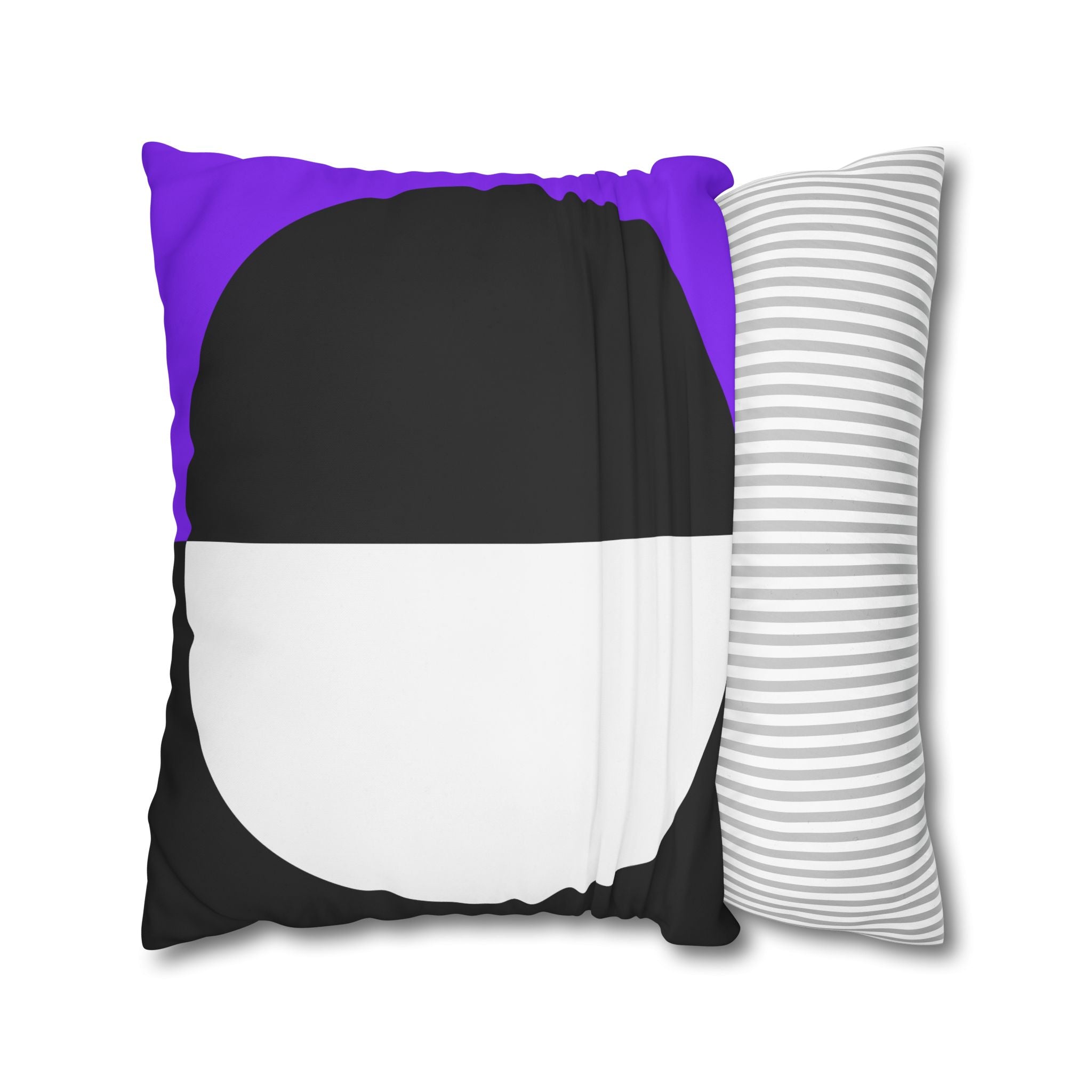 Geometric Purple & Black Pillowcase