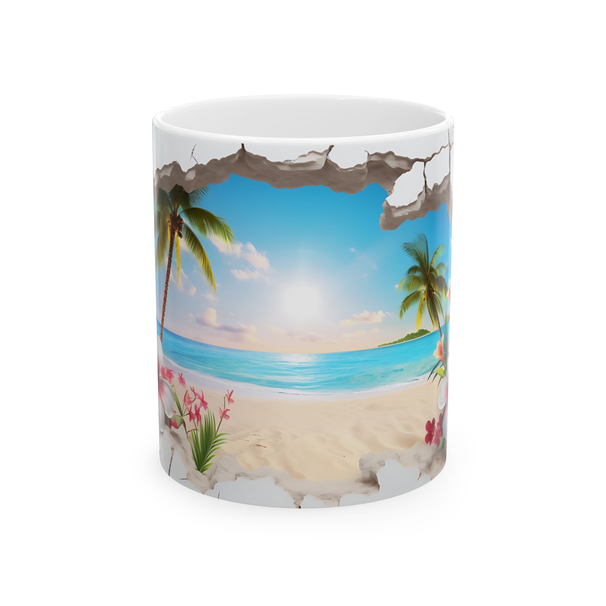 Tropical Escape Mug: Beach Paradise