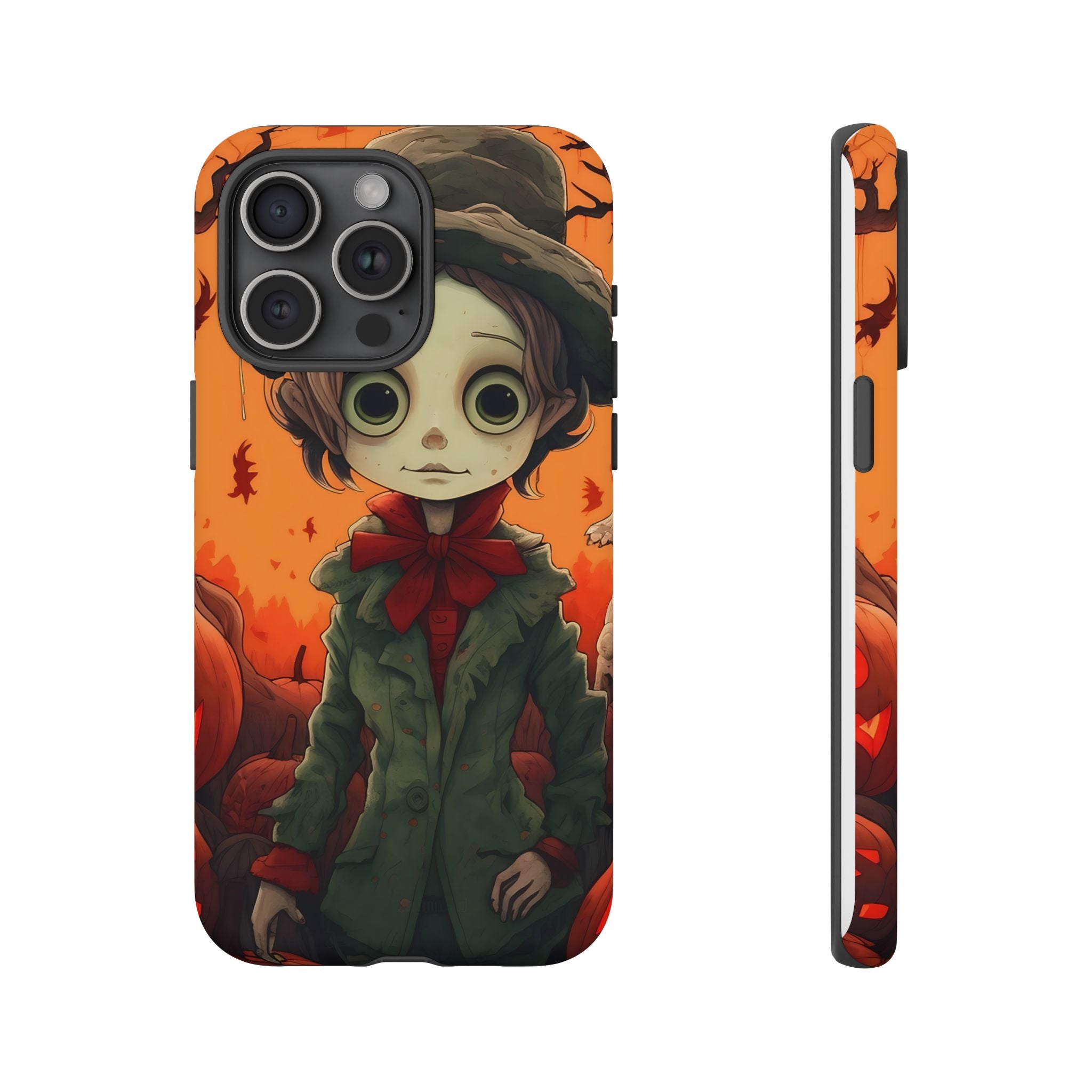 Spooky Autumn Child Hexagon Stone iPhone Case