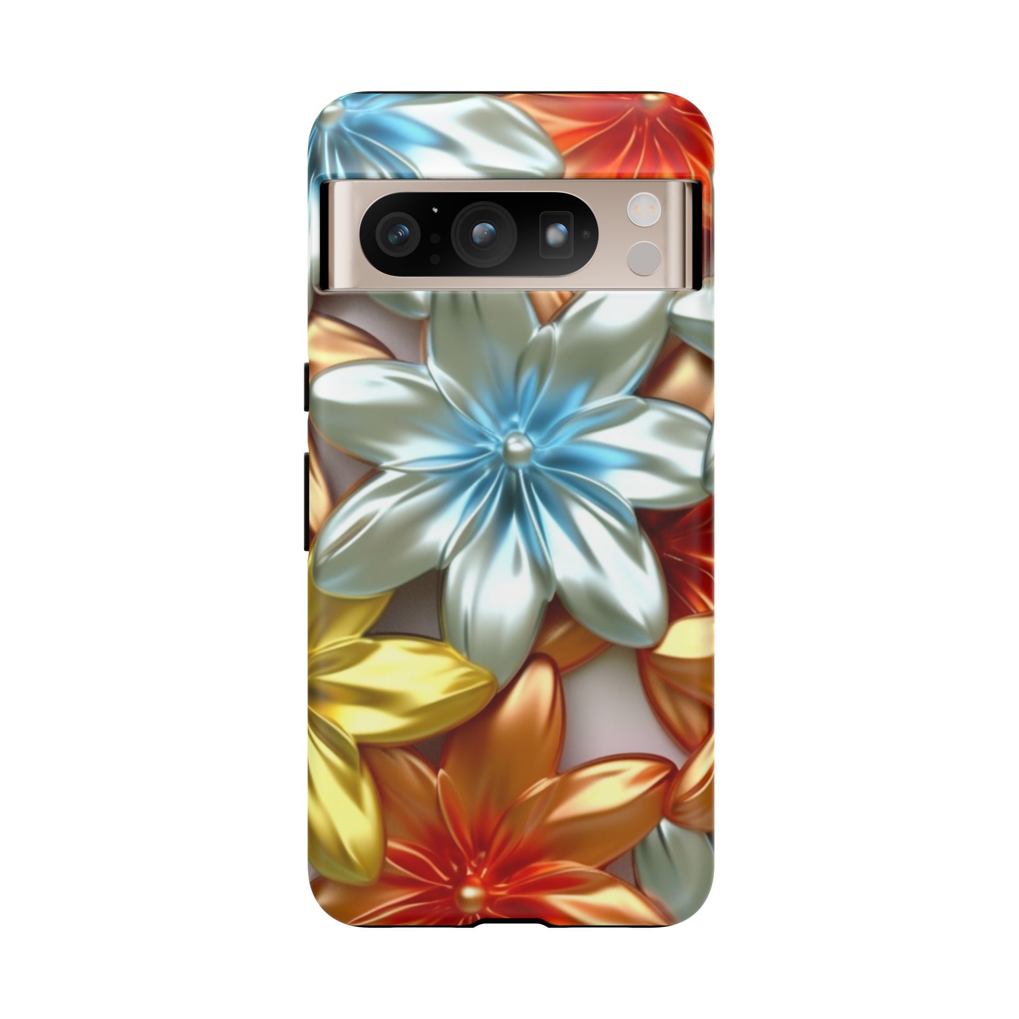 Metallic Flower Modern Art Design Google Pixel Case (All Models)