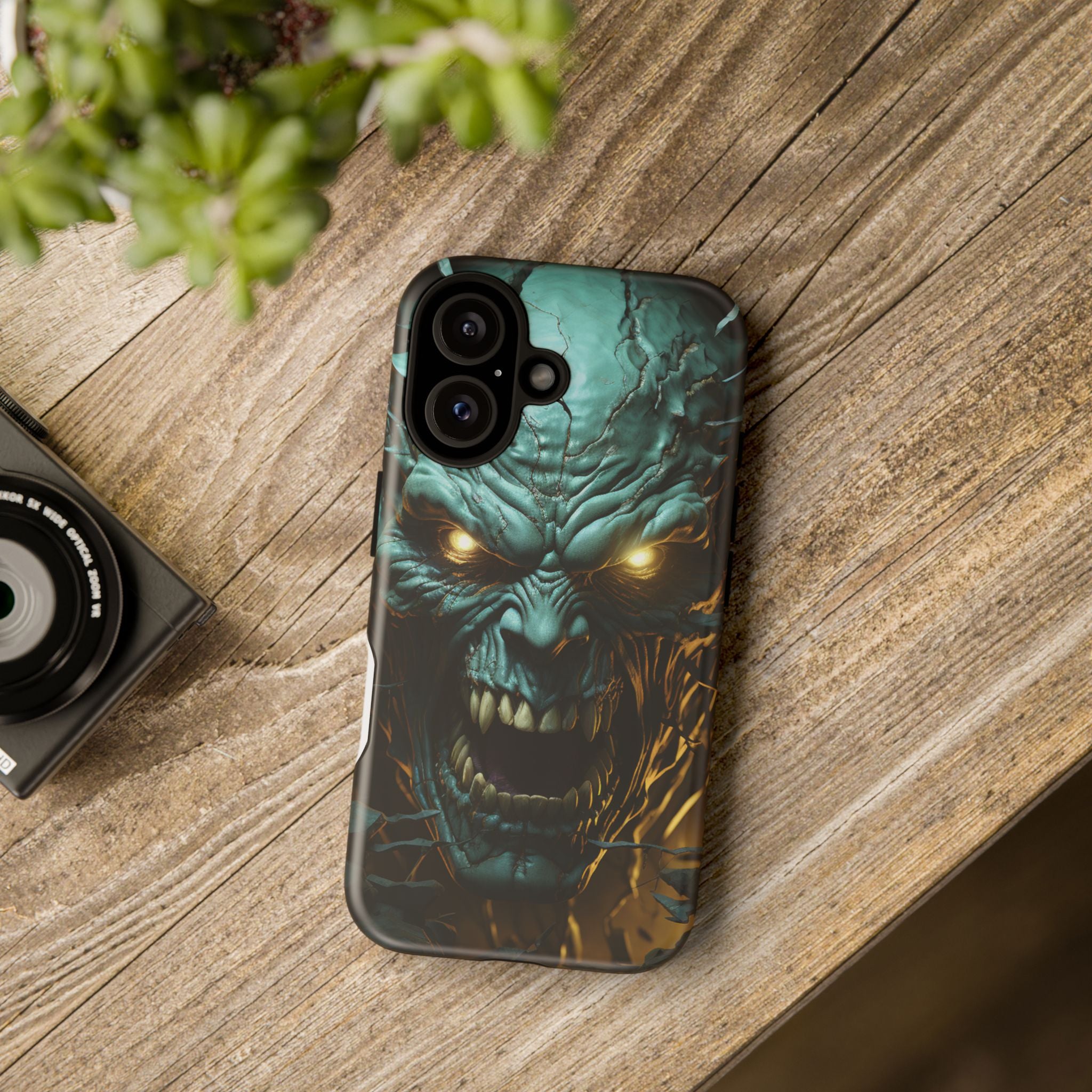 Monstrous Roar Hexagon Stone iPhone Case