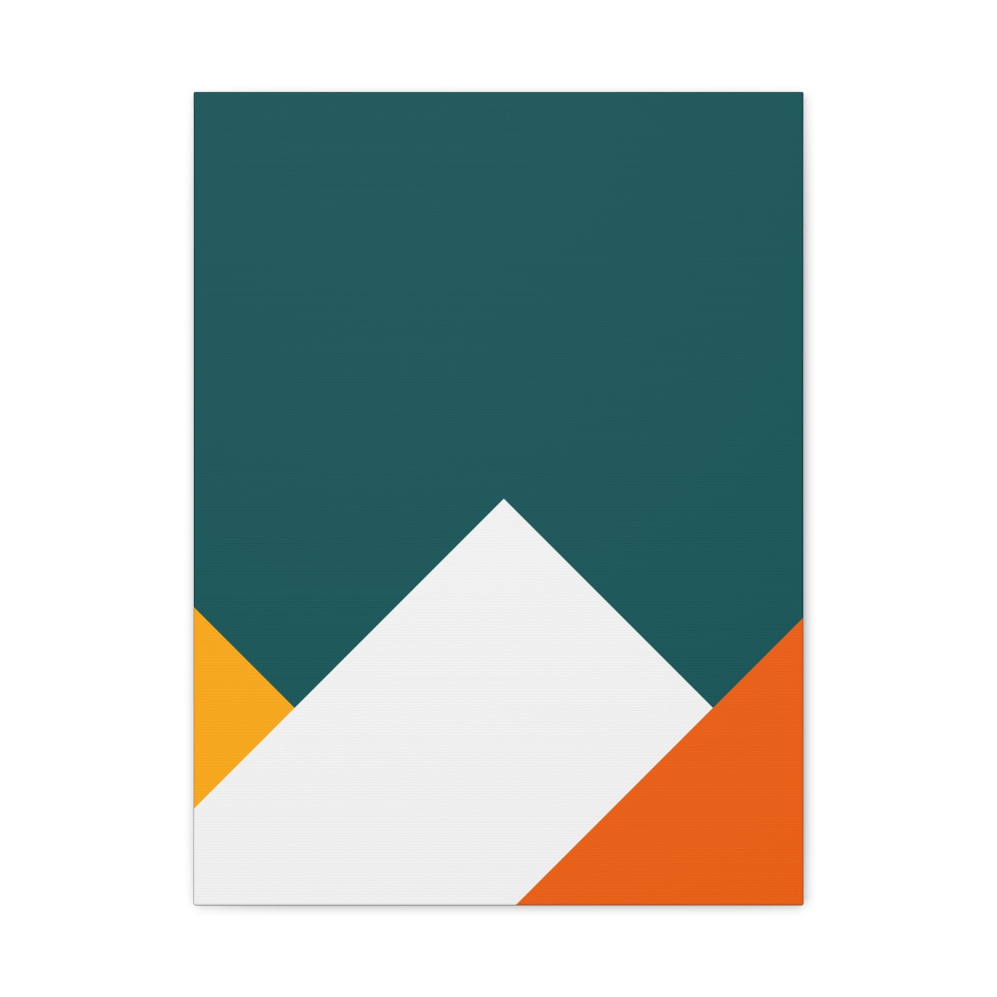 Abstract Geometric Mountain Canvas Art