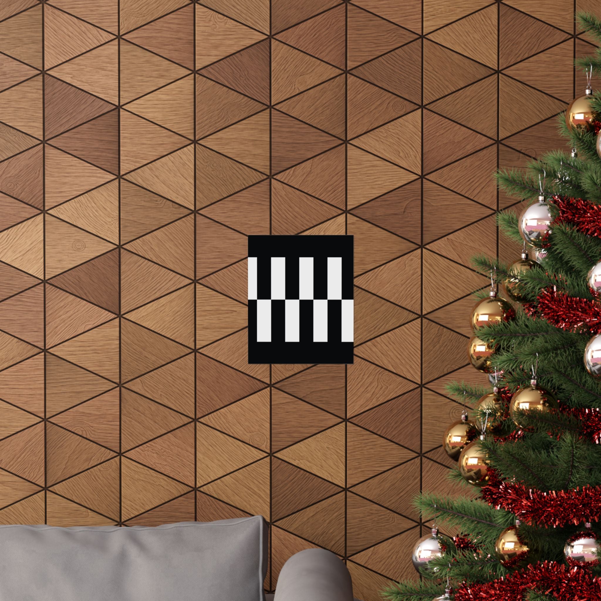 Classic Checkerboard Vertical Poster