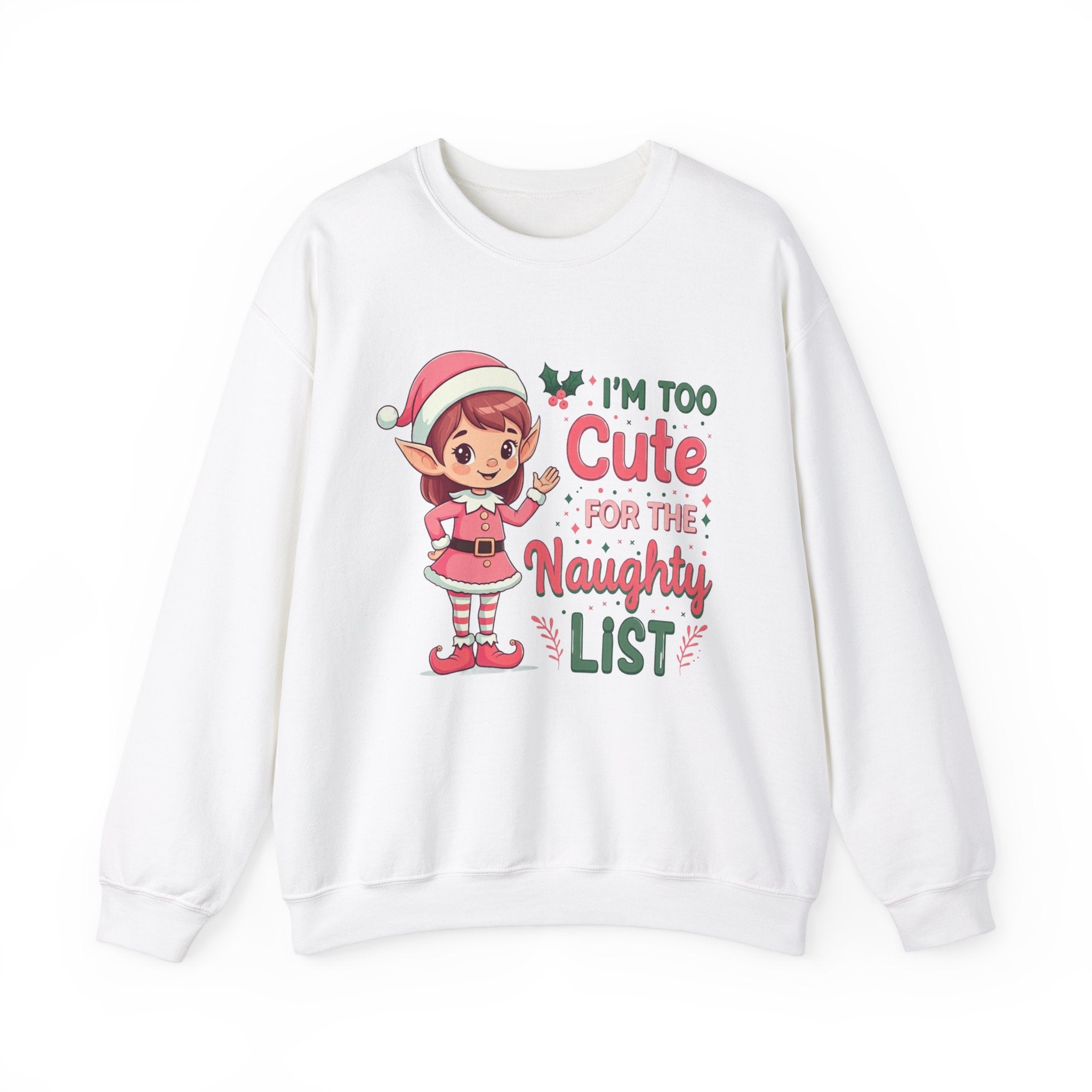 Too Cute Elf Christmas Sweatshirt