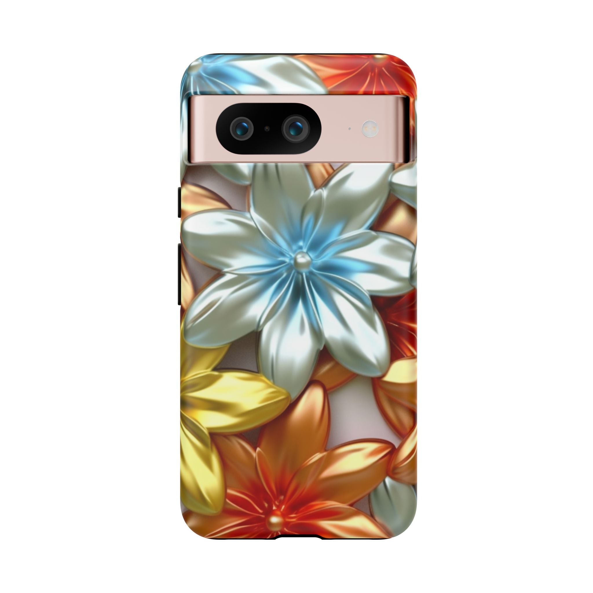 Metallic Flower Modern Art Design Google Pixel Case (All Models)