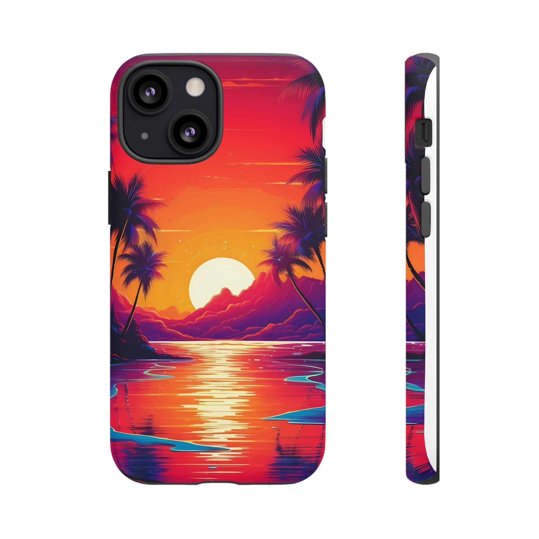 Sunset Beach Hexagon iPhone Case