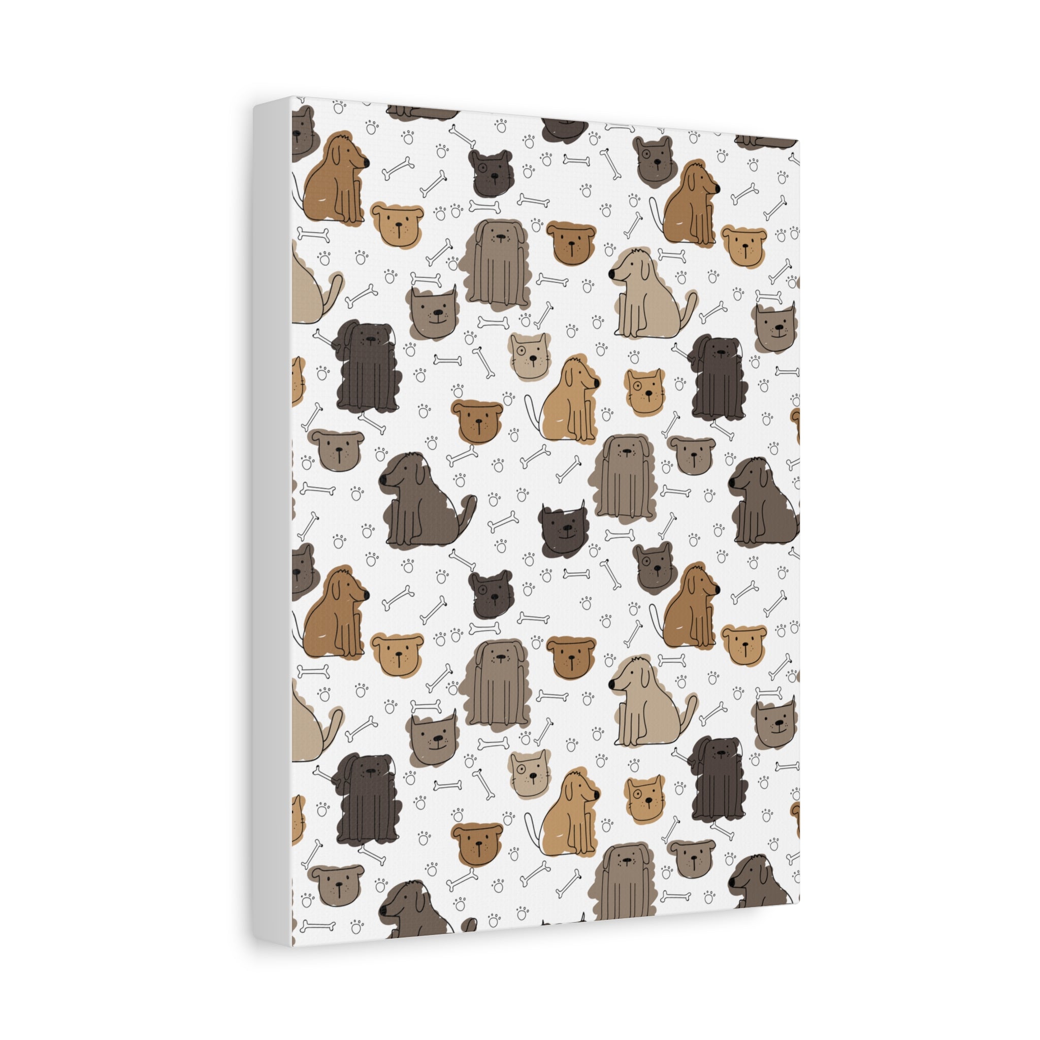 Cute Dogs & Cats Canvas Print