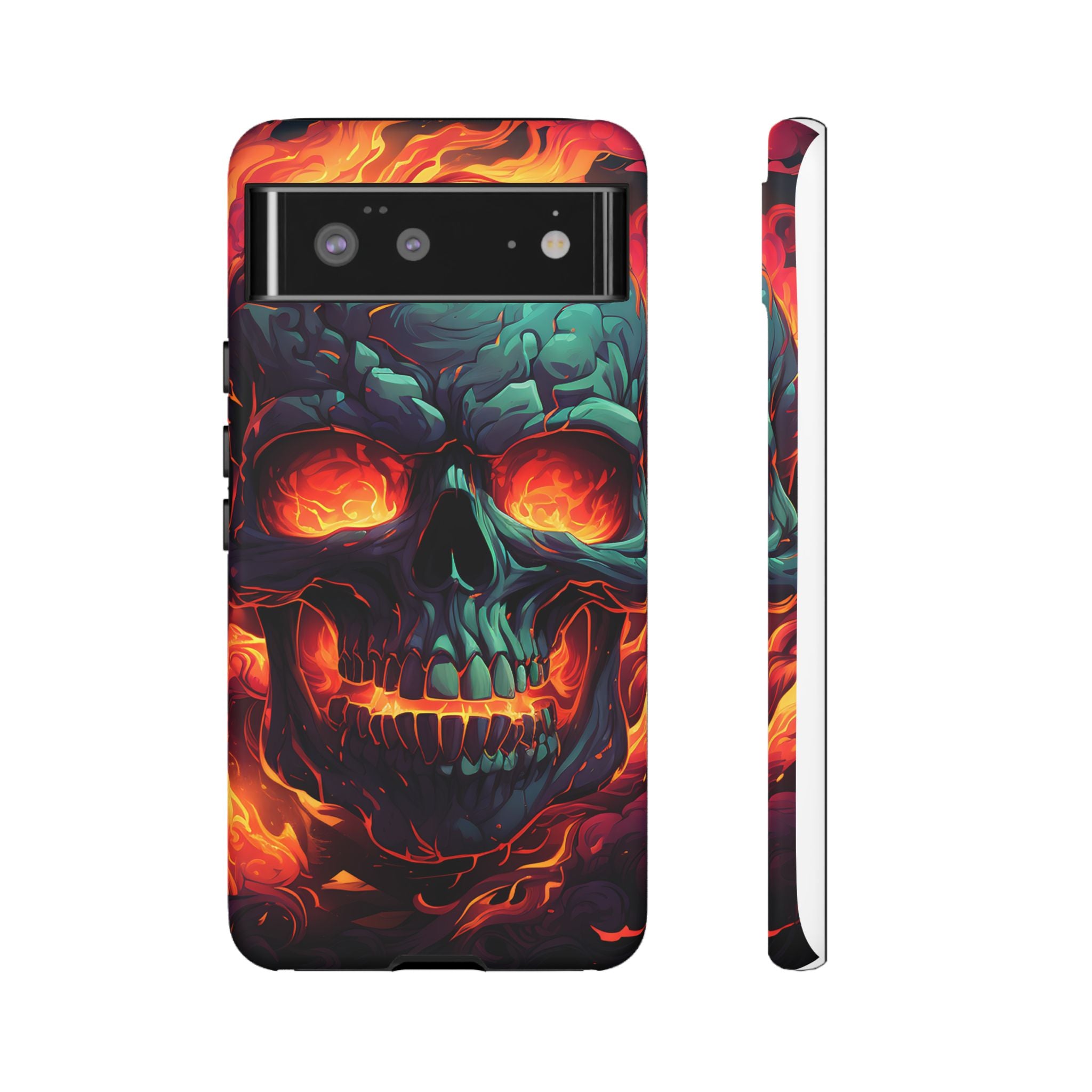 Fiery Skull Google Google Pixel Case (All Models)