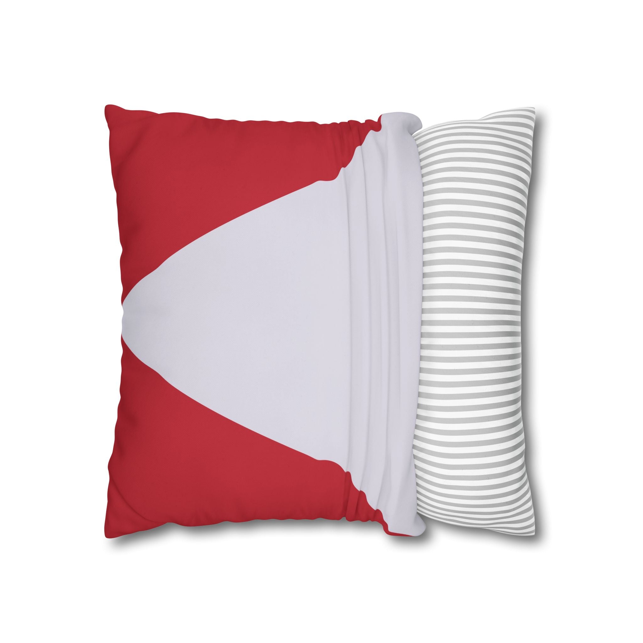 Geometric Crimson & Lavender Pillowcase